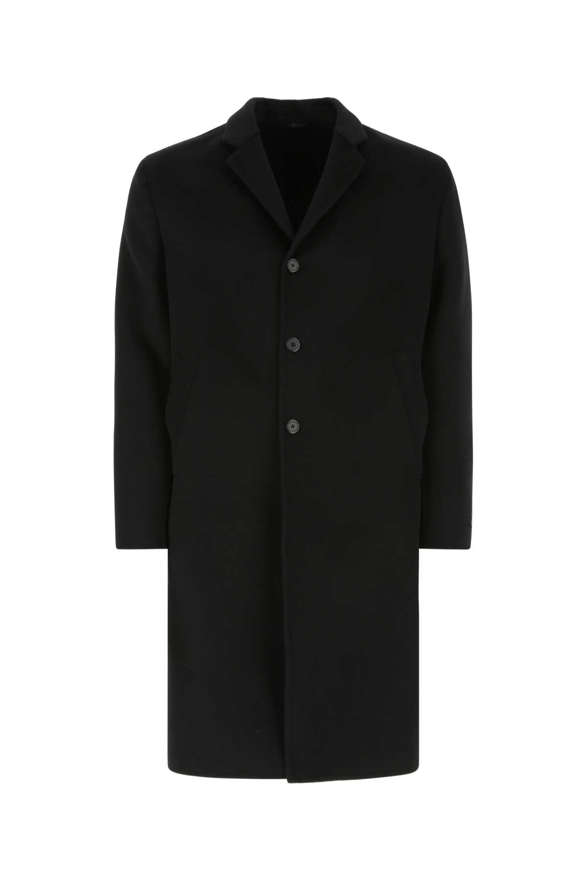 Prada Black Wool Blend Coat F0002 Cappotti - Men