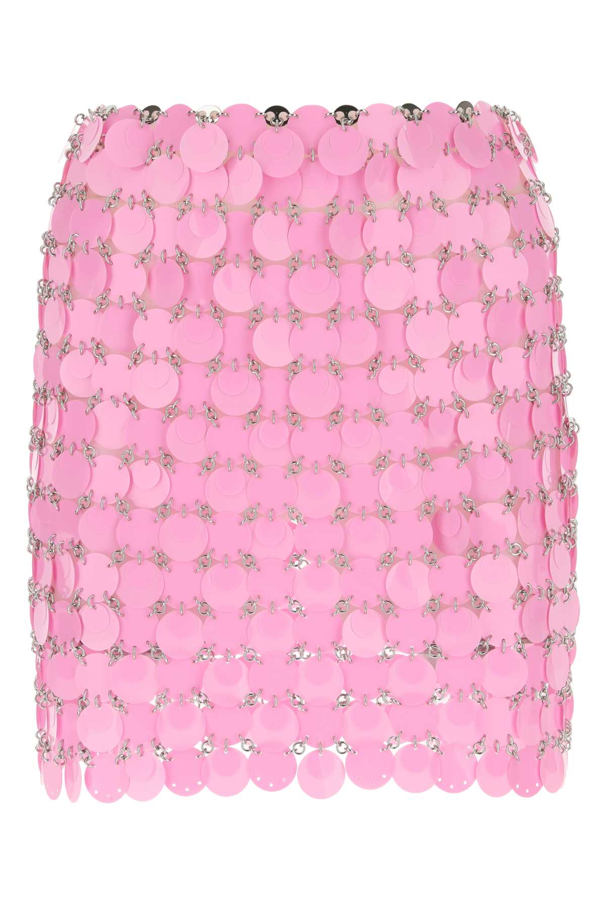 Rabanne Pink Maxi Sequins Mini Skirt P652 Gonne – Women