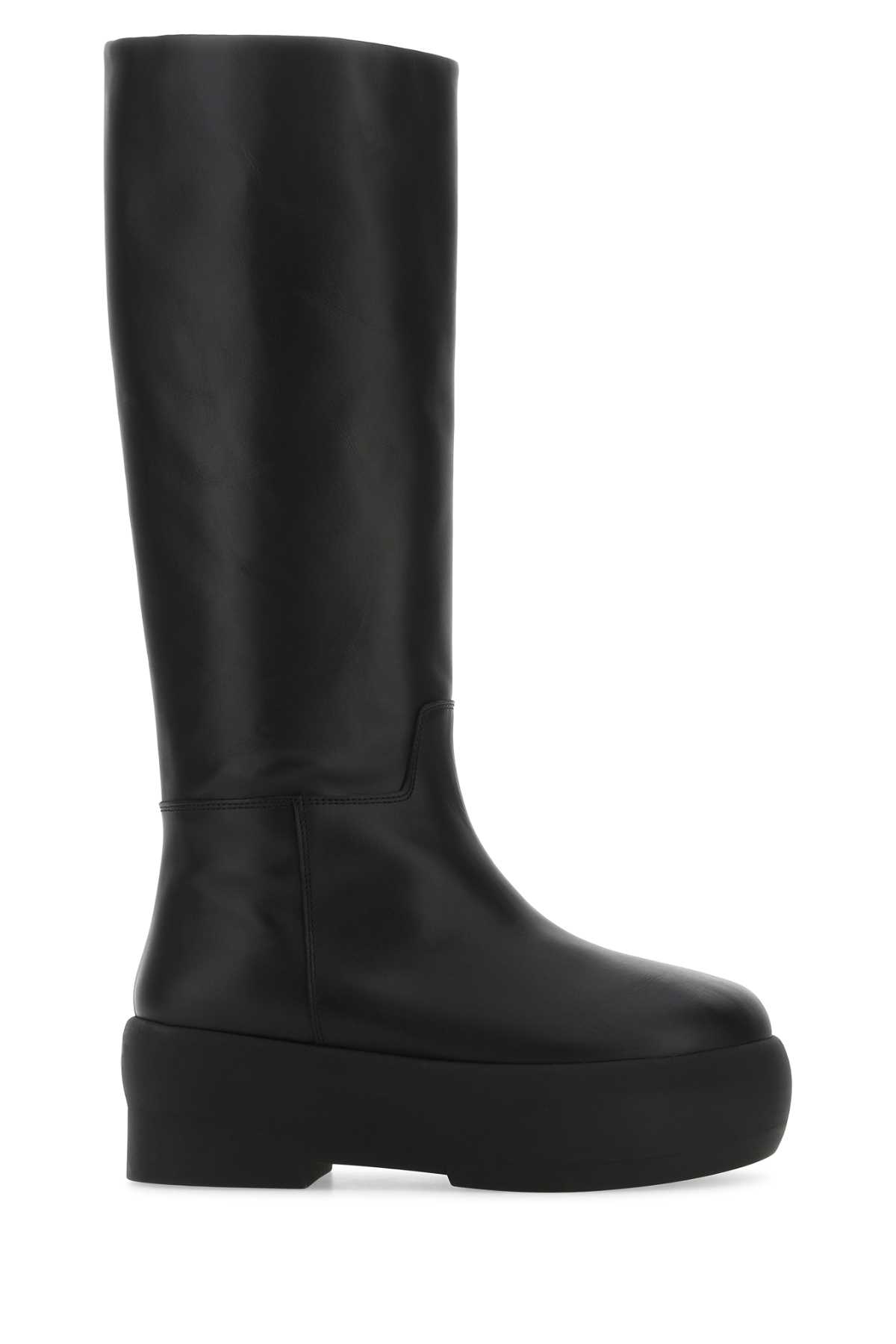 Gia Borghini Black Leather Gia 16 Boots 5000 Stivali – Women