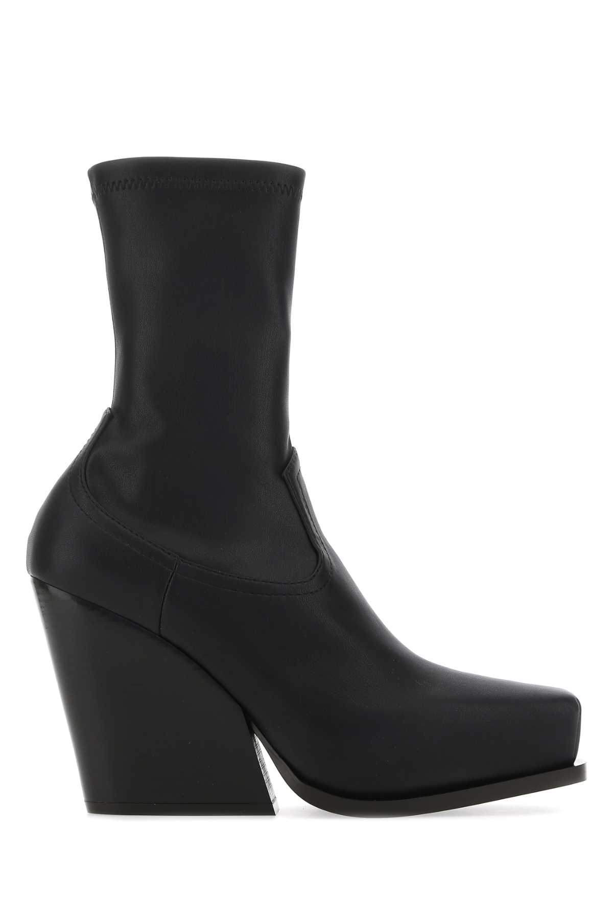 Stella McCartney Black Alter Mat Cowboy Ankle Boots 1000 Stivali – Women