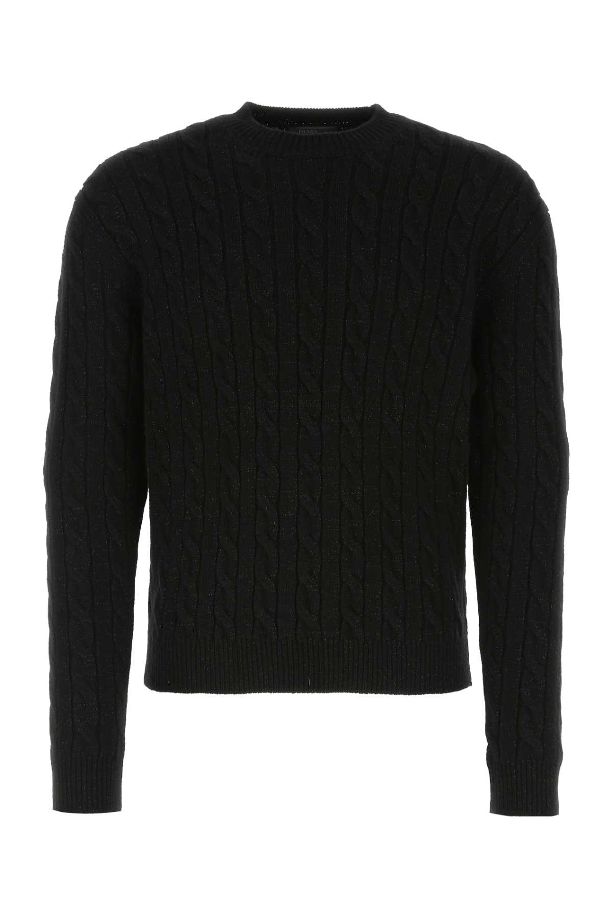 Prada Black Wool Blend Sweater Meviwswv Maglieria – Men