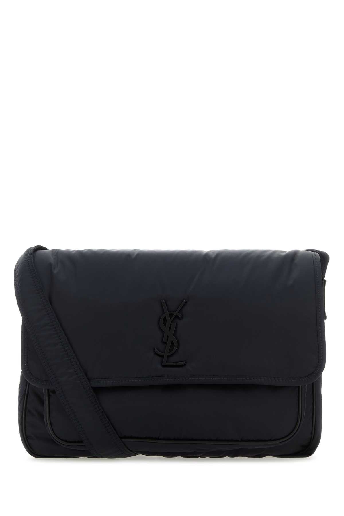 Saint Laurent Dark Blue Nylon Niki Crossbody Bag Dkblueberrynero Borse A Tracolla - Men