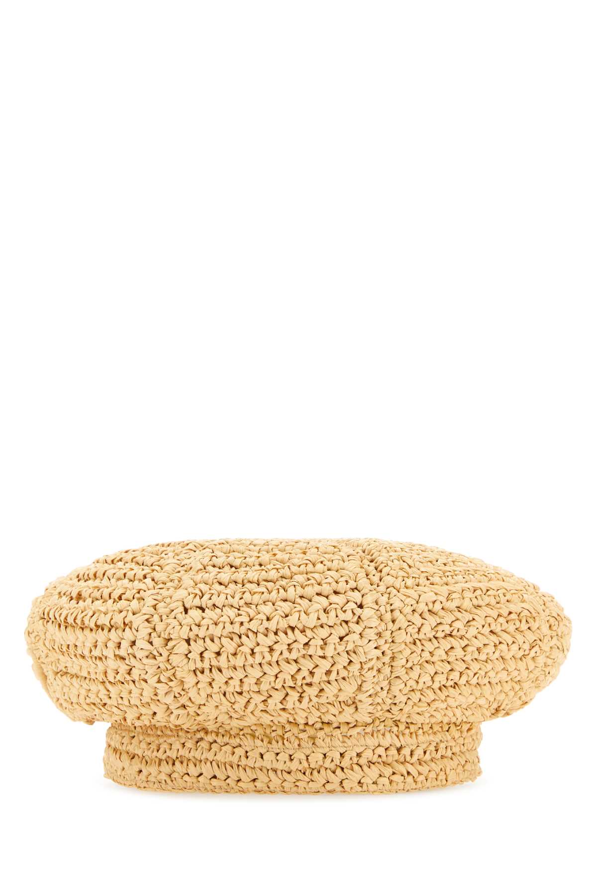 Prada Beige Rafia Baker Boy Hat Naturale Exterior: Viscose Cappelli E Fasce Per Capelli - Women