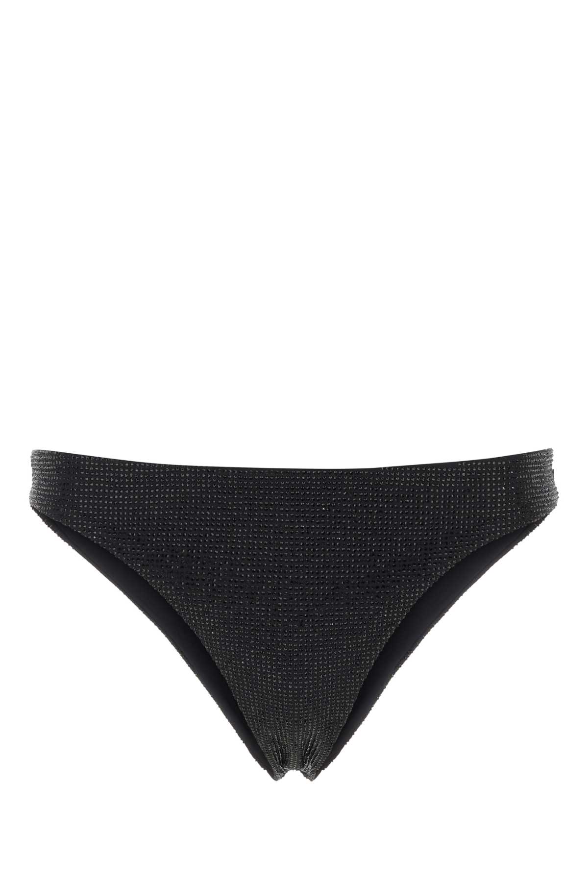 Prada Black Stretch Re-Nylon Bikini Bottom Nero Costumi Da Bagno – Women