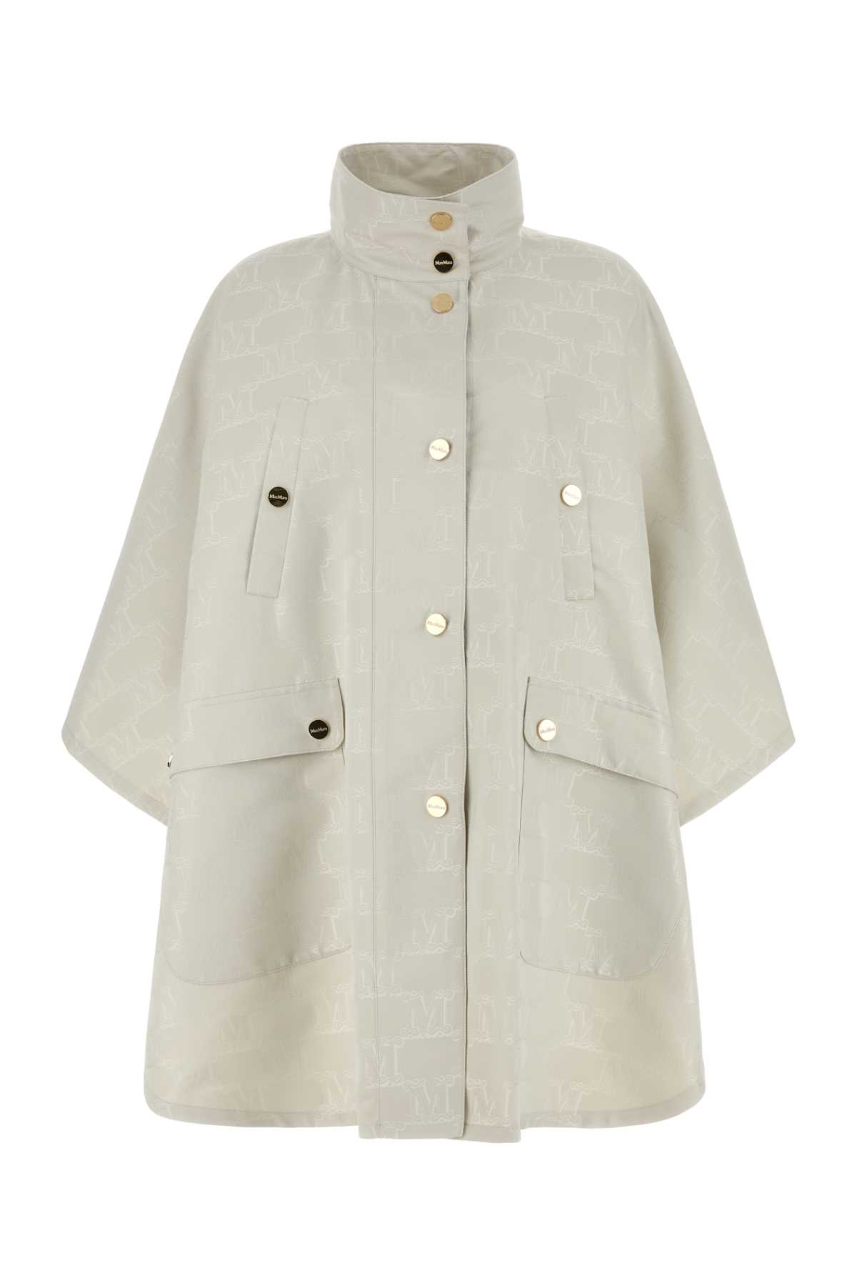 Max Mara Chalk Jacquard Cape 005 Exterior: Polyester Cappotti – Women