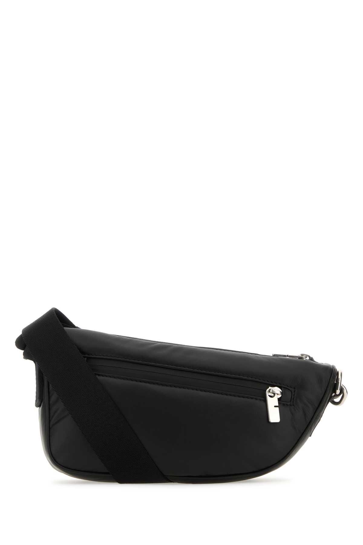 Burberry Black Leather Shield Crossbody Bag Borse A Tracolla - Men