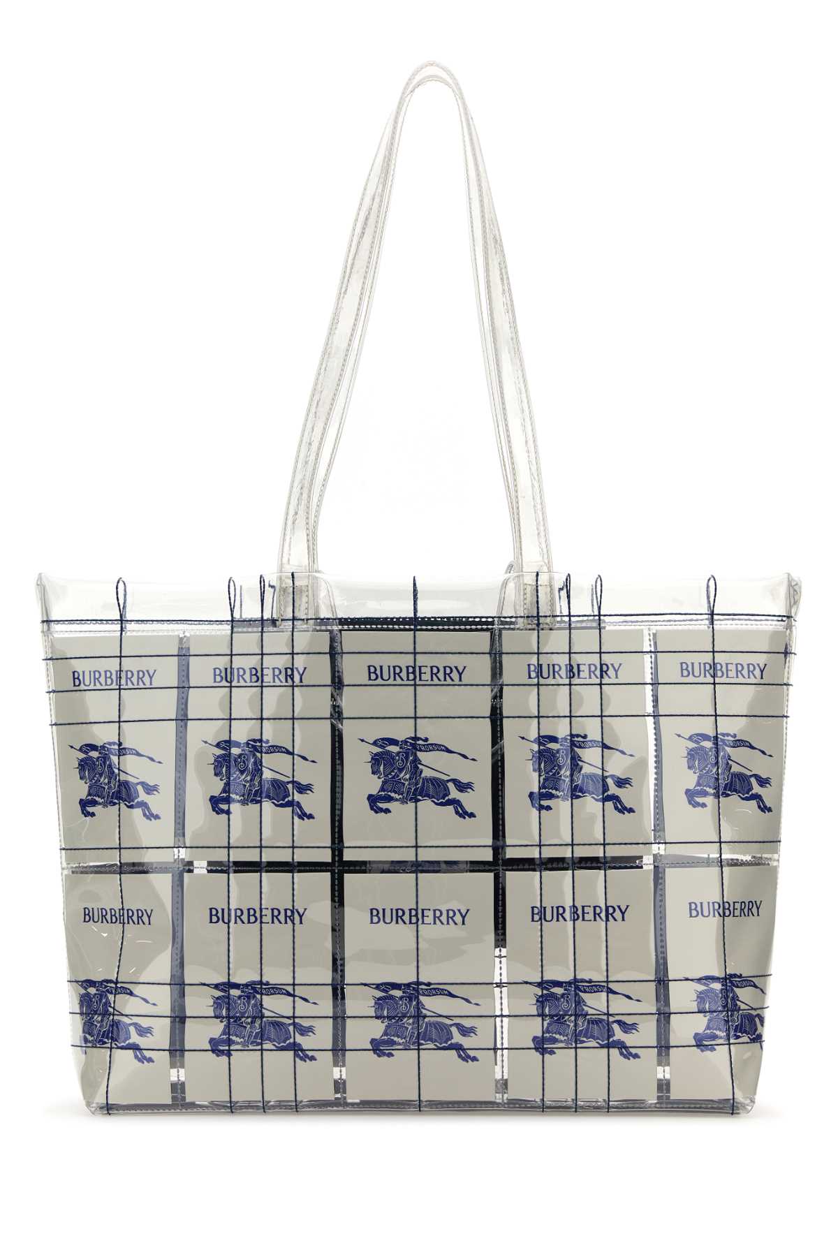 Burberry Embroidered Pvc Shopping Bag Multicolour Exterior: Lining: Borse A Mano - Men