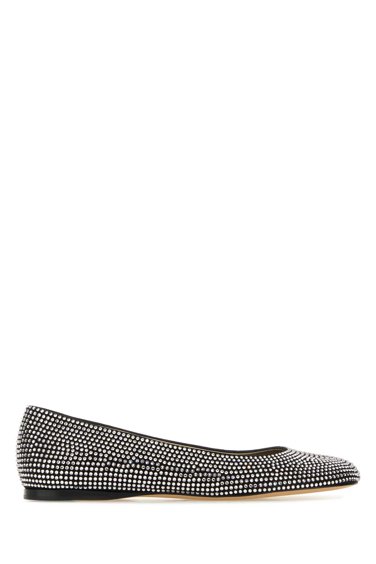 Loewe Embellished Suede Toy Ballerinas Black Ballerine – Women