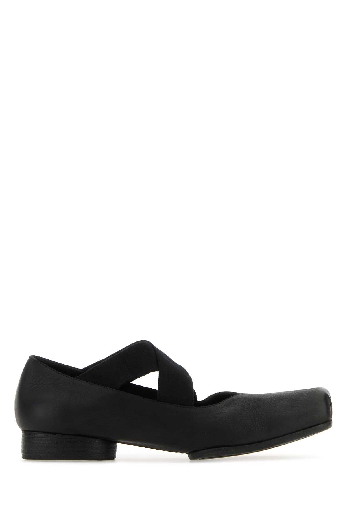 Uma Wang Black Leather Ballerinas Ballerine – Women