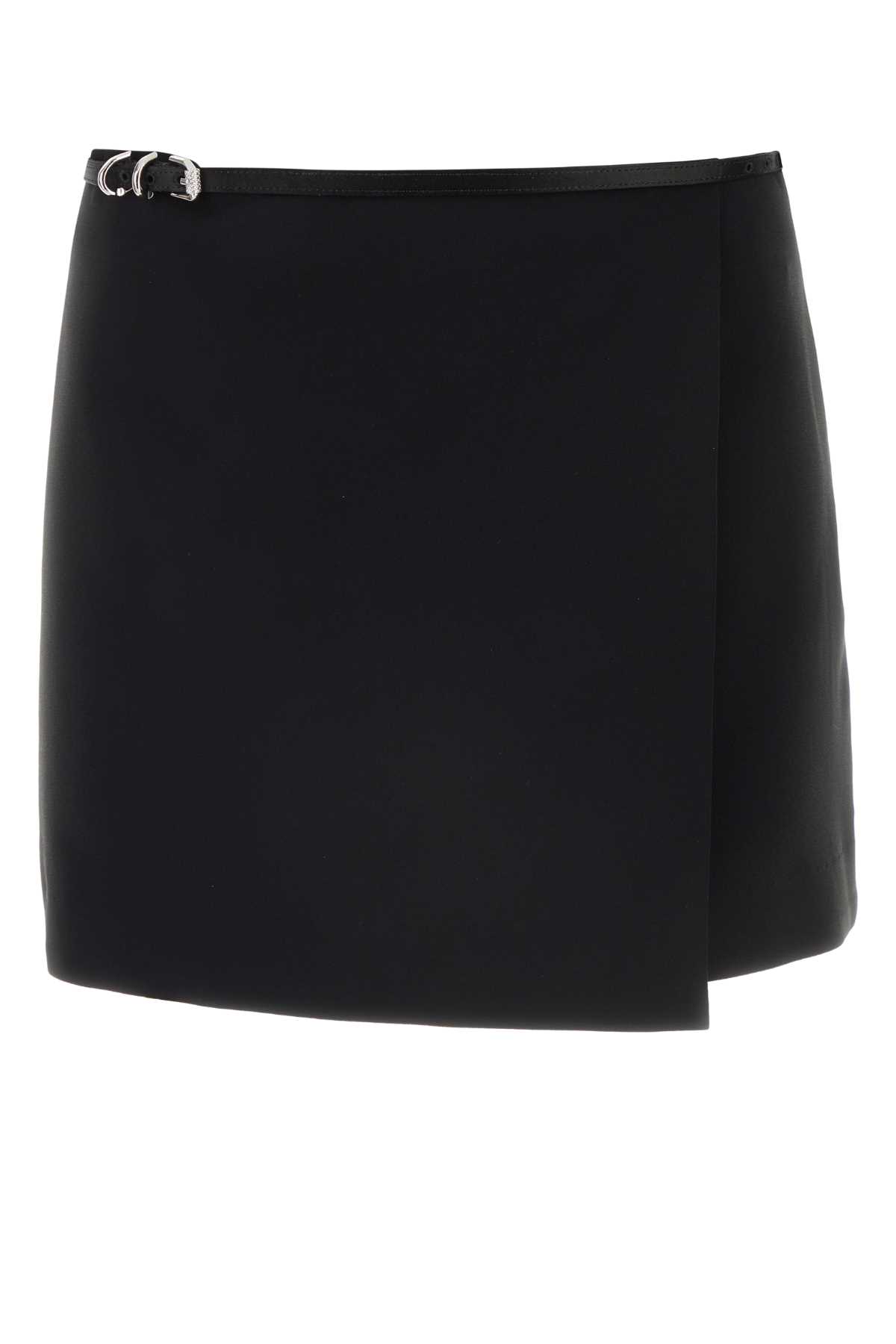 Givenchy Black Duchesse Mini Skirt Exterior: Silk Lining: Gonne – Women