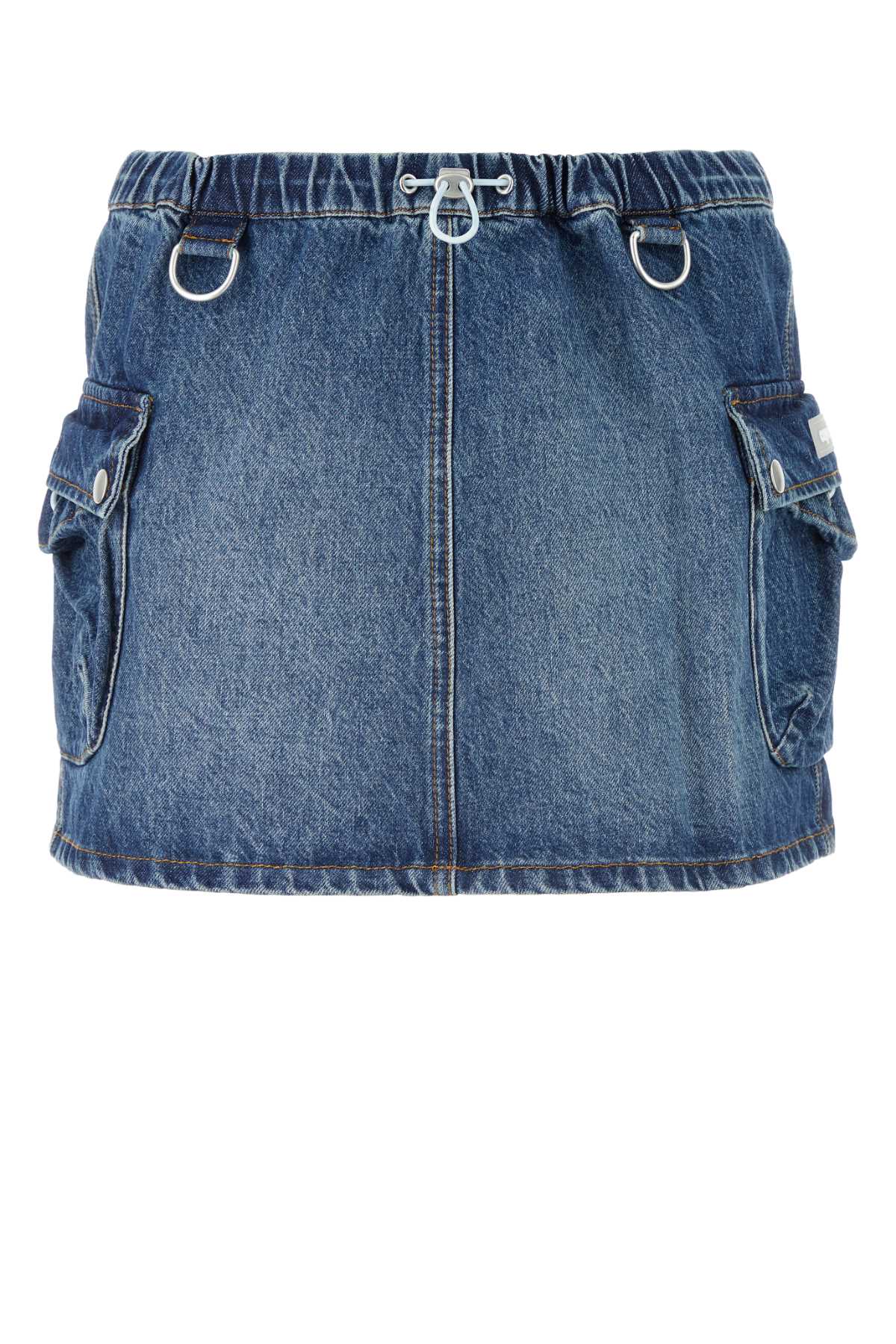 Coperni Denim Mini Shirt Blue Exterior: Cotton Gonne – Women