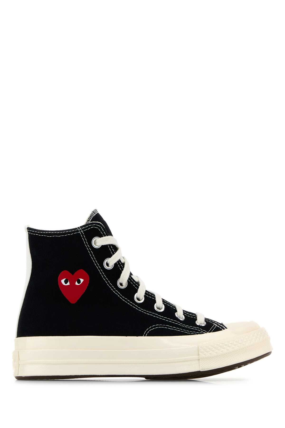Comme Des Garcons Play Black Canvas Comme Des Garã§ons X Converse Sneakers Cotton - Women