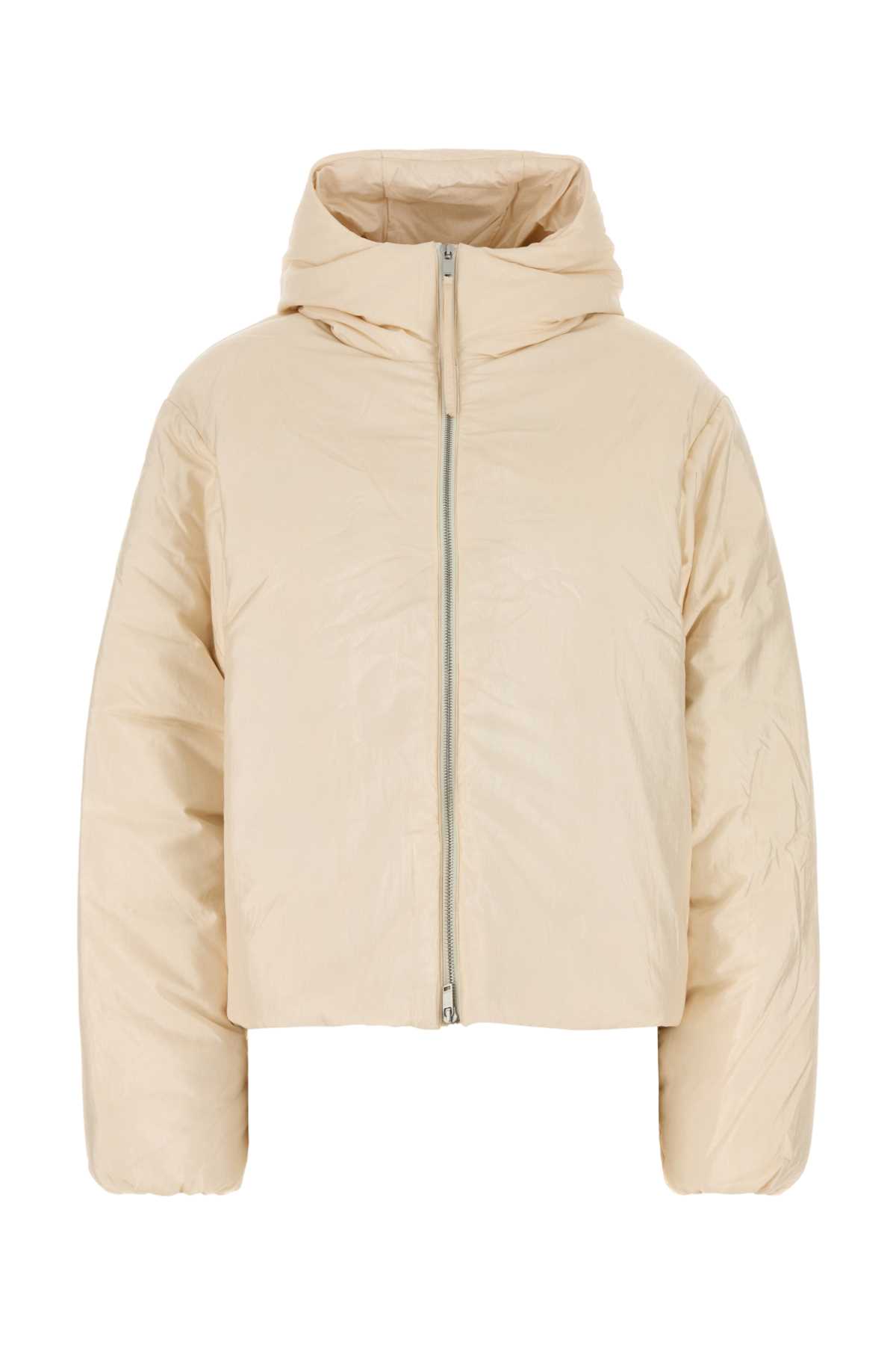 Jil Sander Puffer In Beige Polyamide