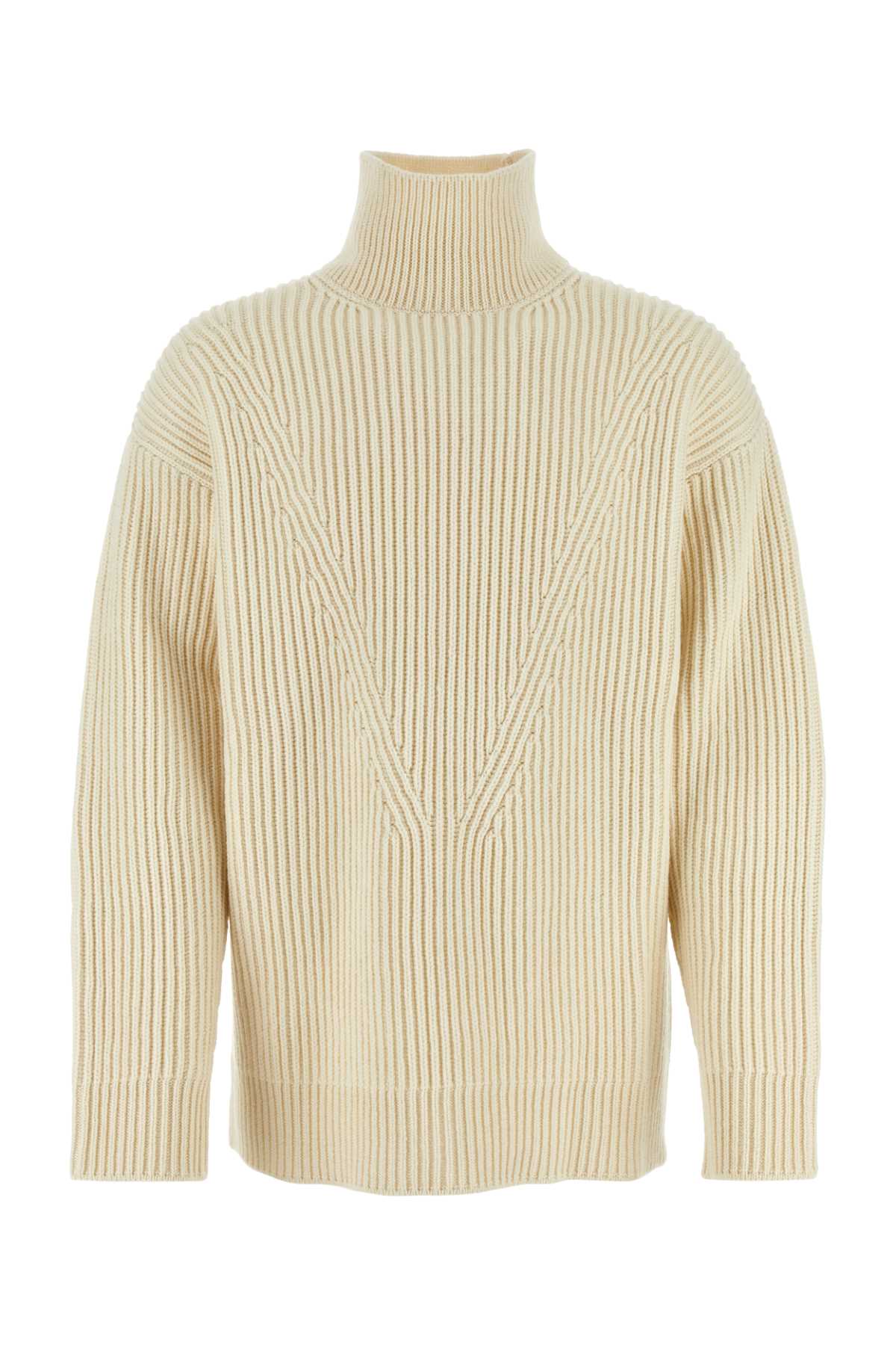 Jil Sander Ivory Wool Sweater 106 Exterior: Maglieria – Men