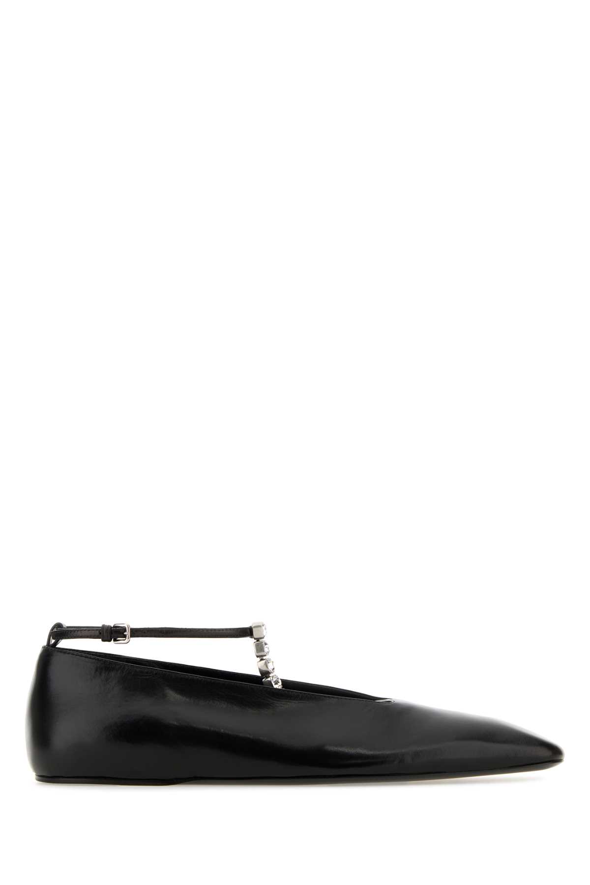 Jil Sander Black Leather Ballerinas 001 Ballerine – Women