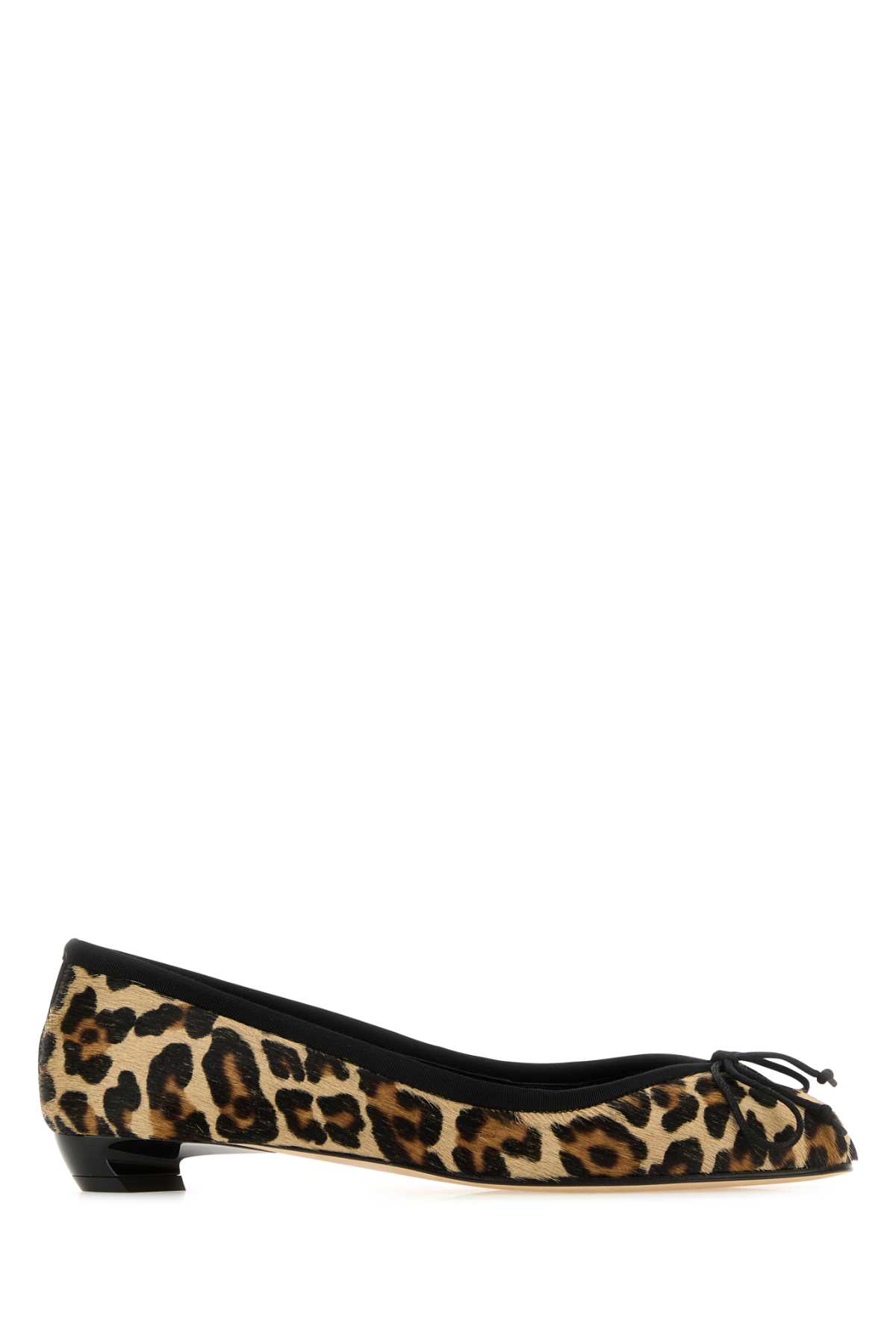 Alexander McQueen Printed Calf-Hair Armadillo Ballerinas Leopardblack Ballerine – Women