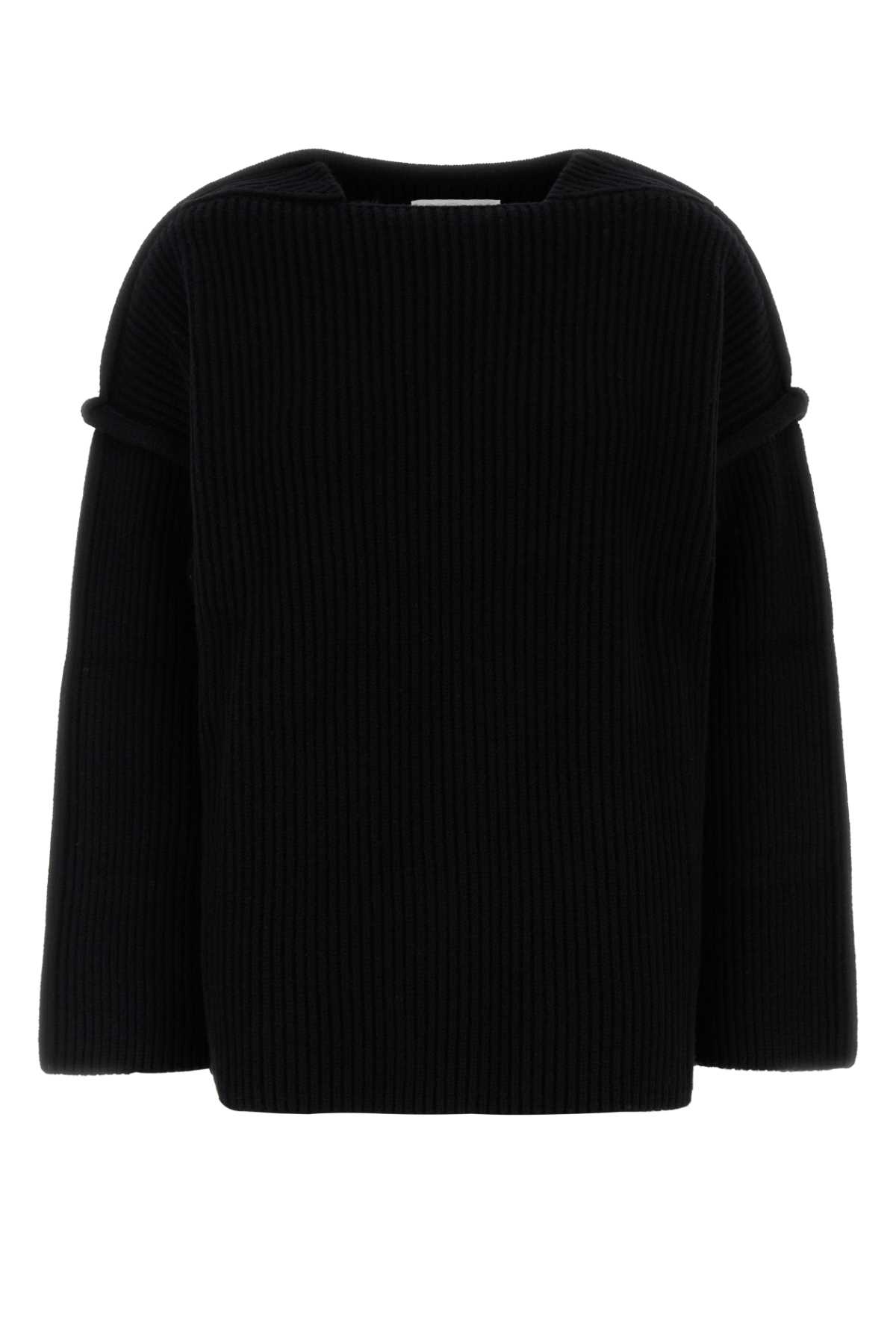 Jil Sander Black Wool Sweater Exterior: Maglieria – Women