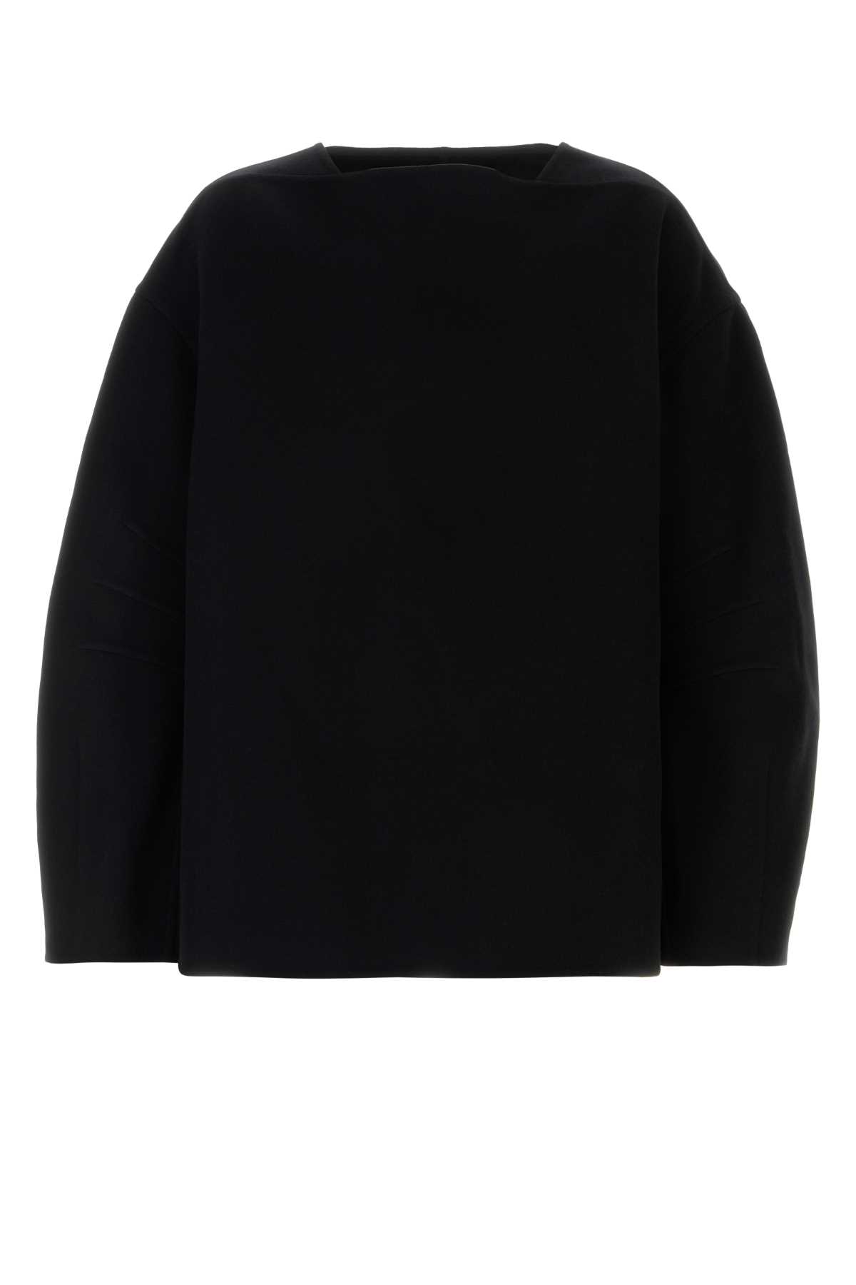 Jil Sander Black Wool Oversize Sweater Exterior: Virgin Maglieria – Men