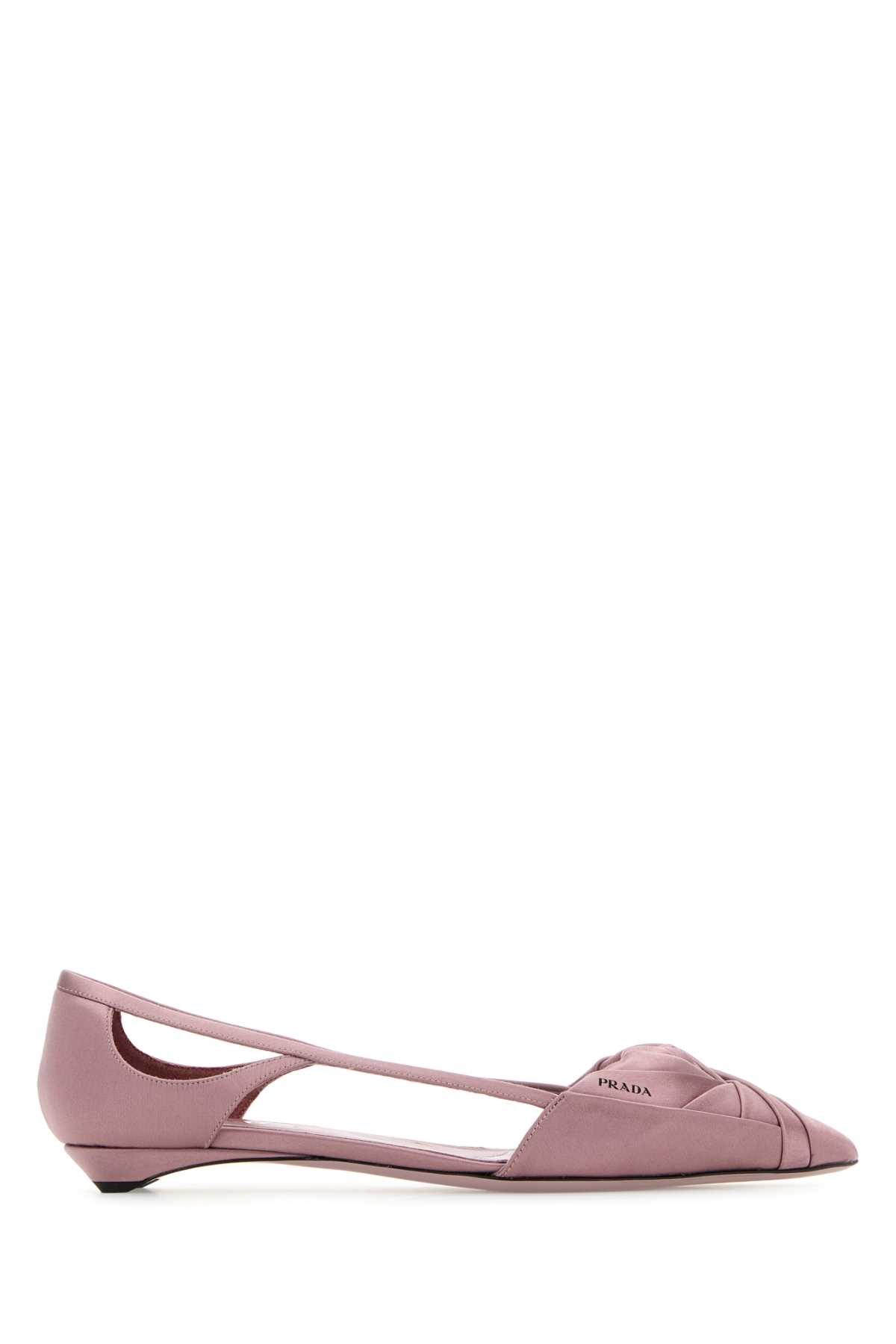 Prada Pink Satin Ballerinas Confetto Se Vi Ballerine – Women
