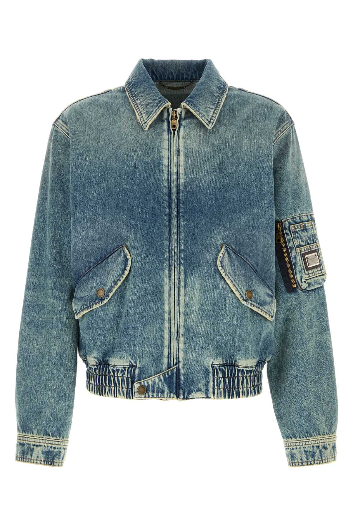 Dolce & Gabbana Denim Bomber Jacket Combinedcolour Exterior: Cotton Giubbini - Men
