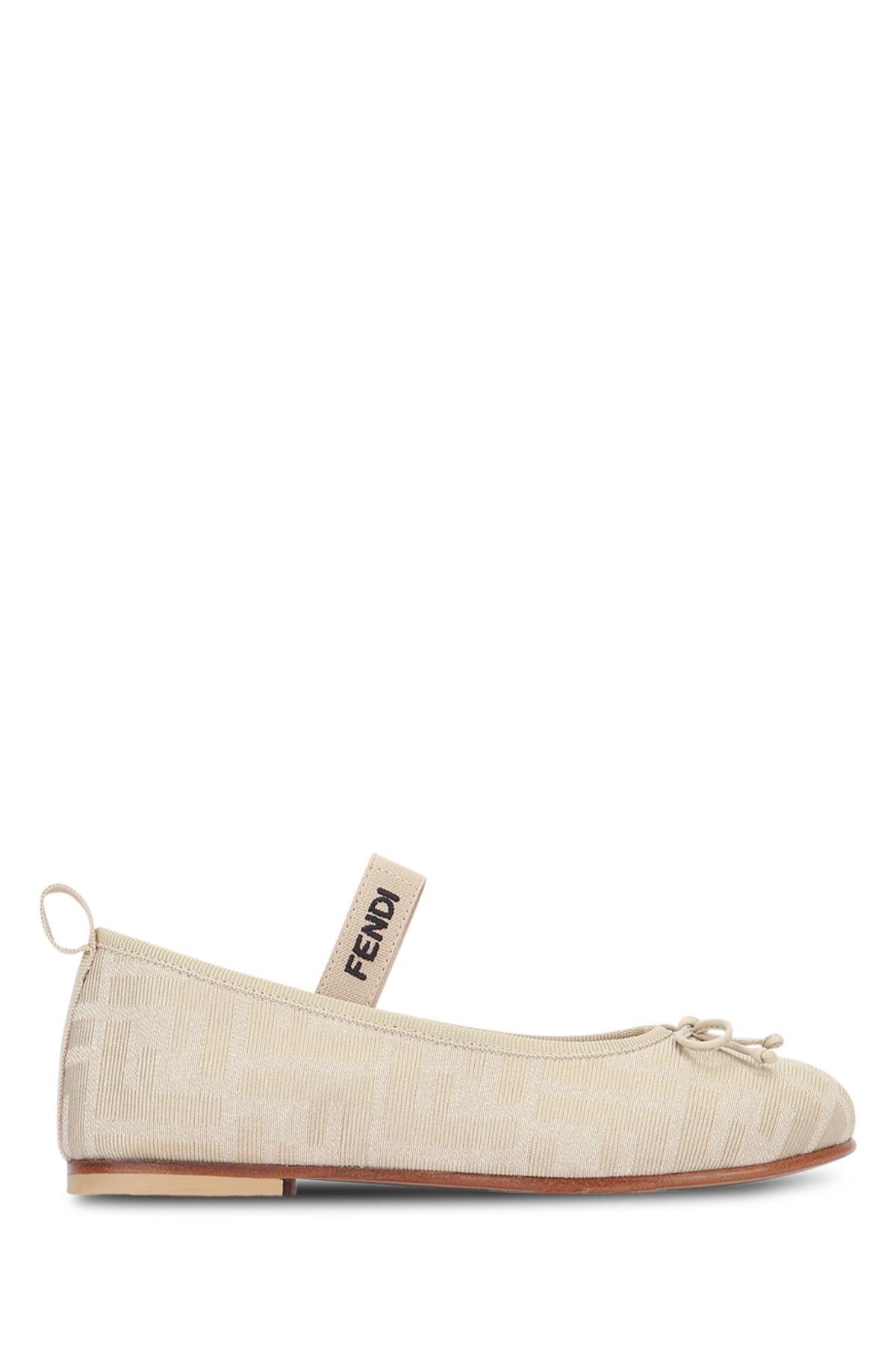Fendi Kids Ballerina Tes. ff Ligh+el. c-Log Beigesabbnudonero Pa Co Interno:cap Ballerine