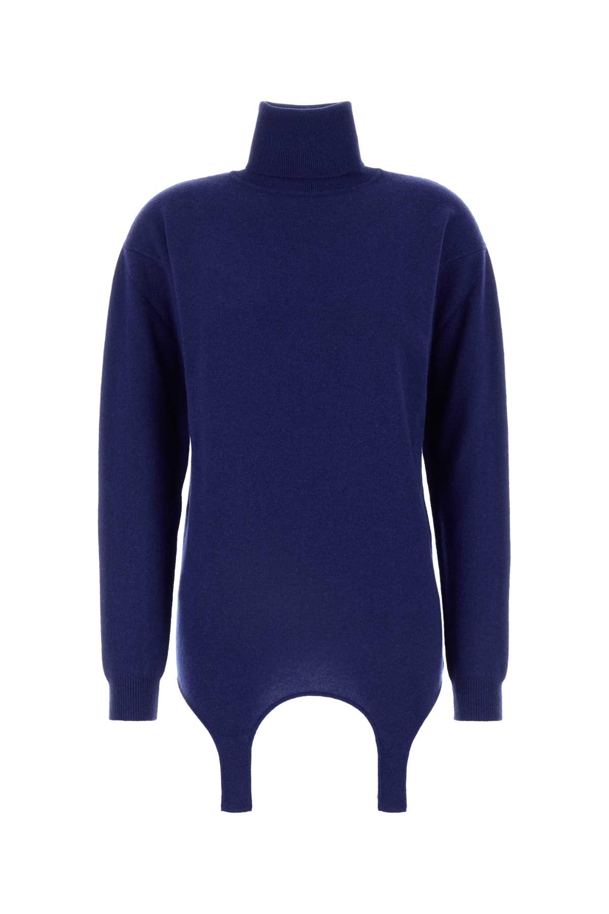 Saint Laurent Electric Blue Cashmere Sweater Bleuroi Exterior: Maglieria – Women