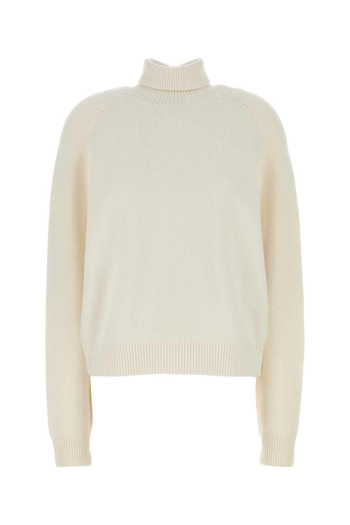Fendi White Cashmere Blend Sweater Exterior: Nylon Maglieria – Women