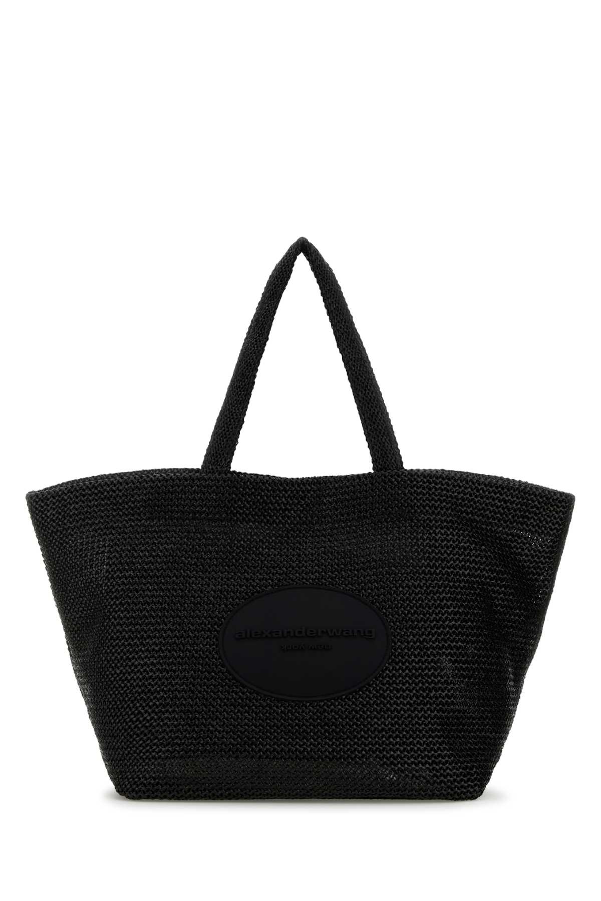 Alexander Wang Black Crochet Xl Punch Shopping Bag Exterior: Fabric Borse A Mano – Women