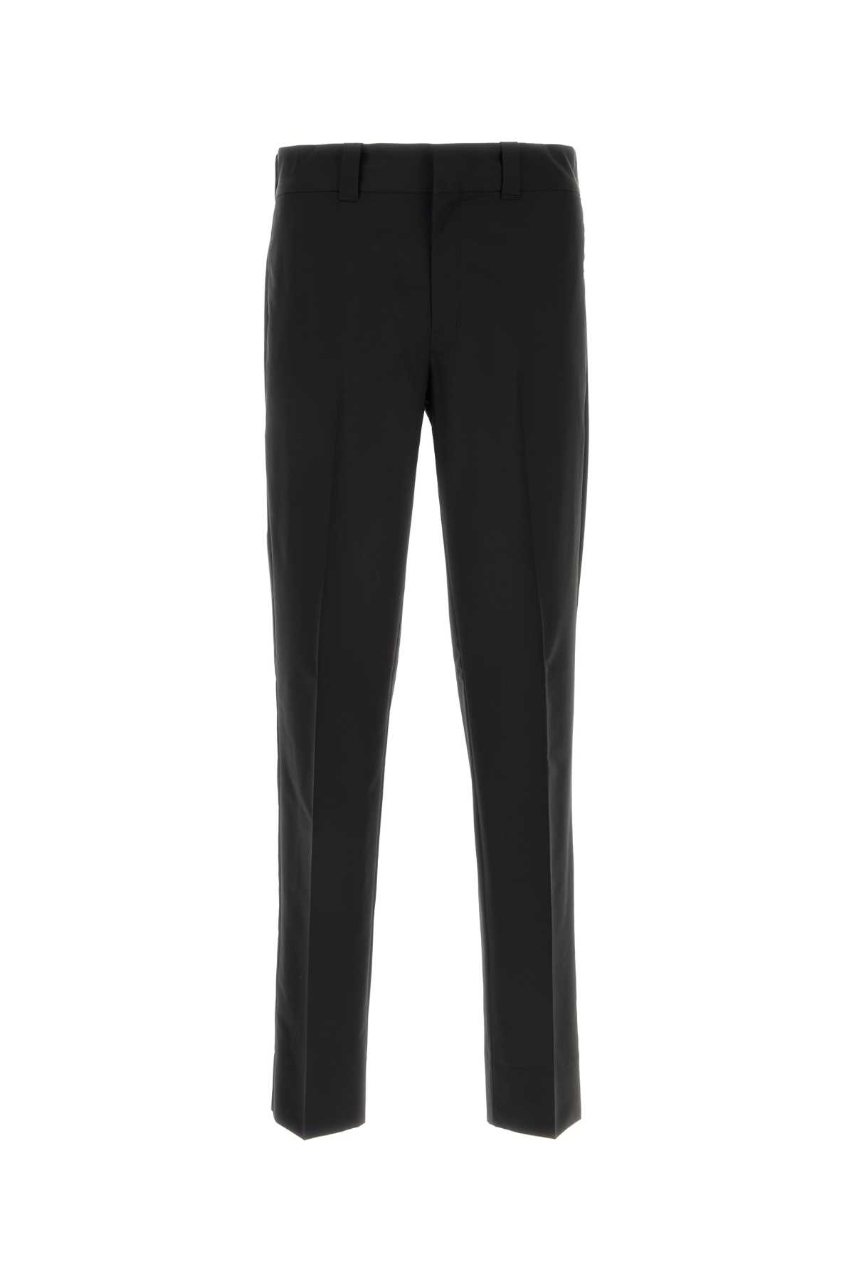 Prada Black Wool Blend Pant