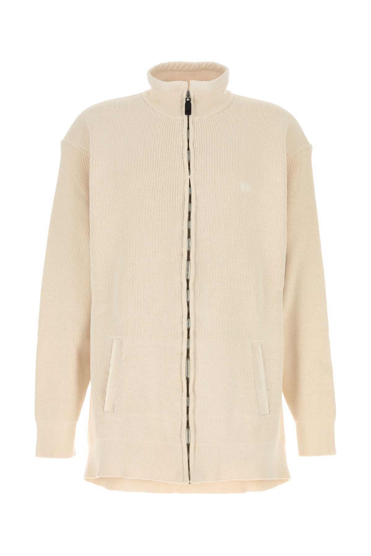 Balenciaga Cream Cotton And Polyester Sweater Beige Exterior: Maglieria – Men
