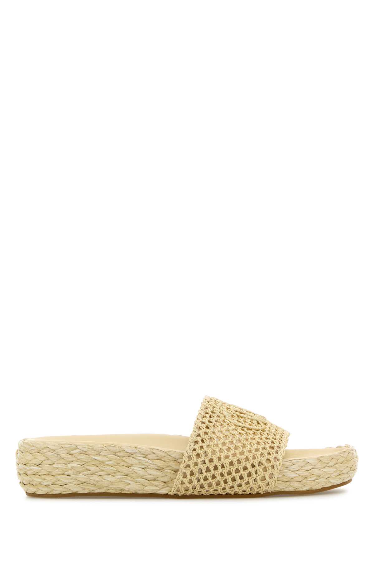 Chloé Cream Isla Slippers Naturalbrown – Women