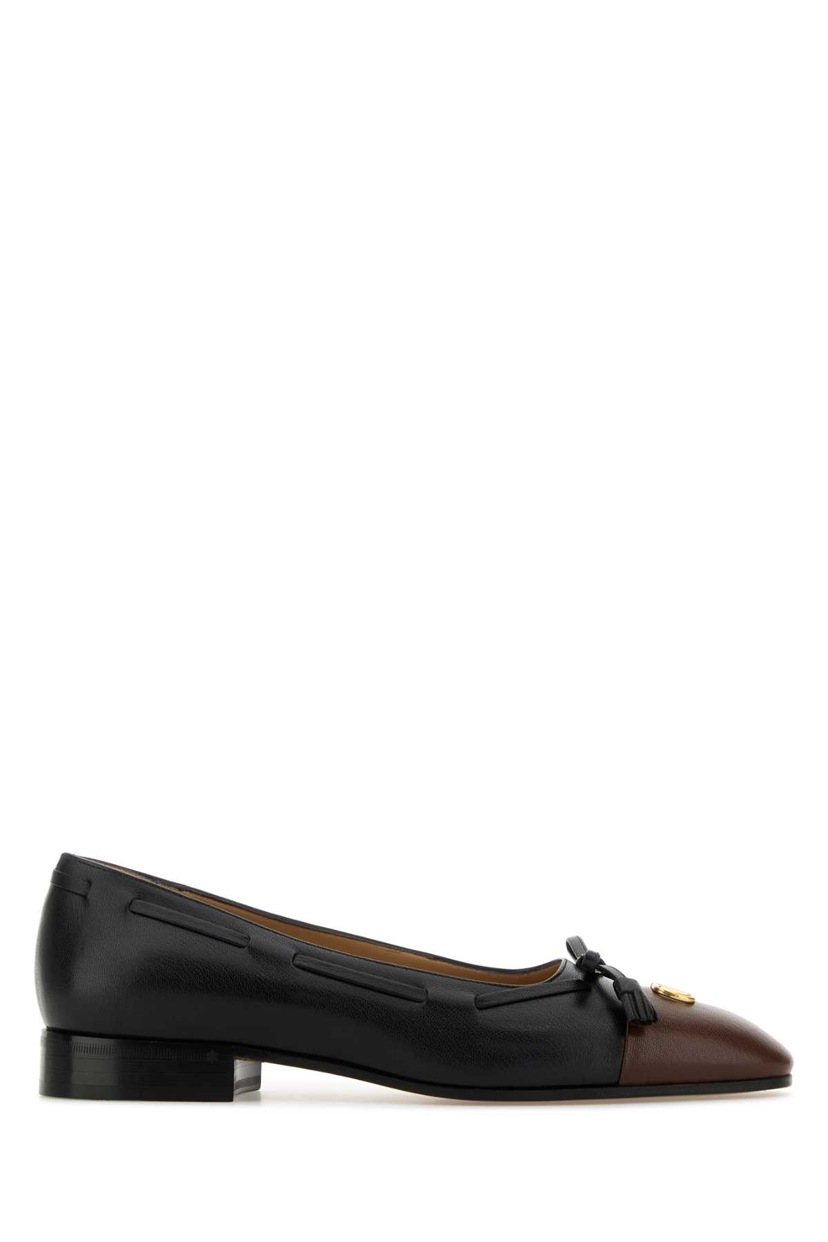 Valentino Garavani Black Leather Valet Du Roi Ballerinas Nerolightcoffee Ballerine – Men