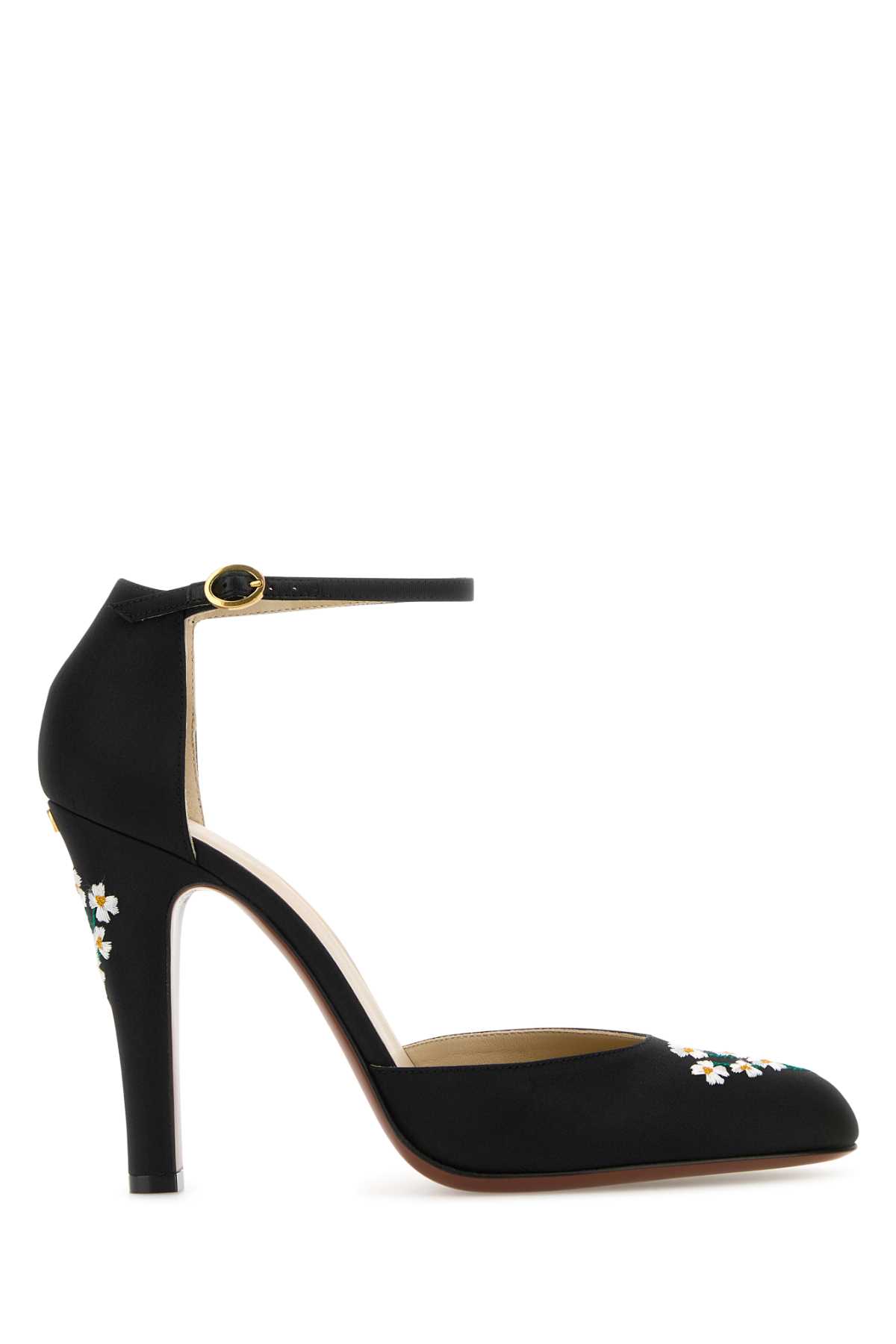 Valentino Garavani Black Fabric Hi Dolly Pumps Nero Silk Scarpe Con Tacco – Women