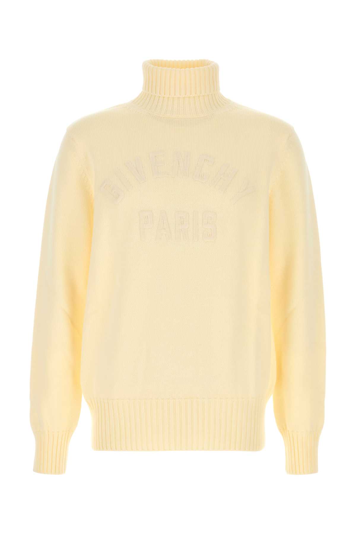Givenchy Cream Cotton Sweater Ecru Exterior: Maglieria – Men