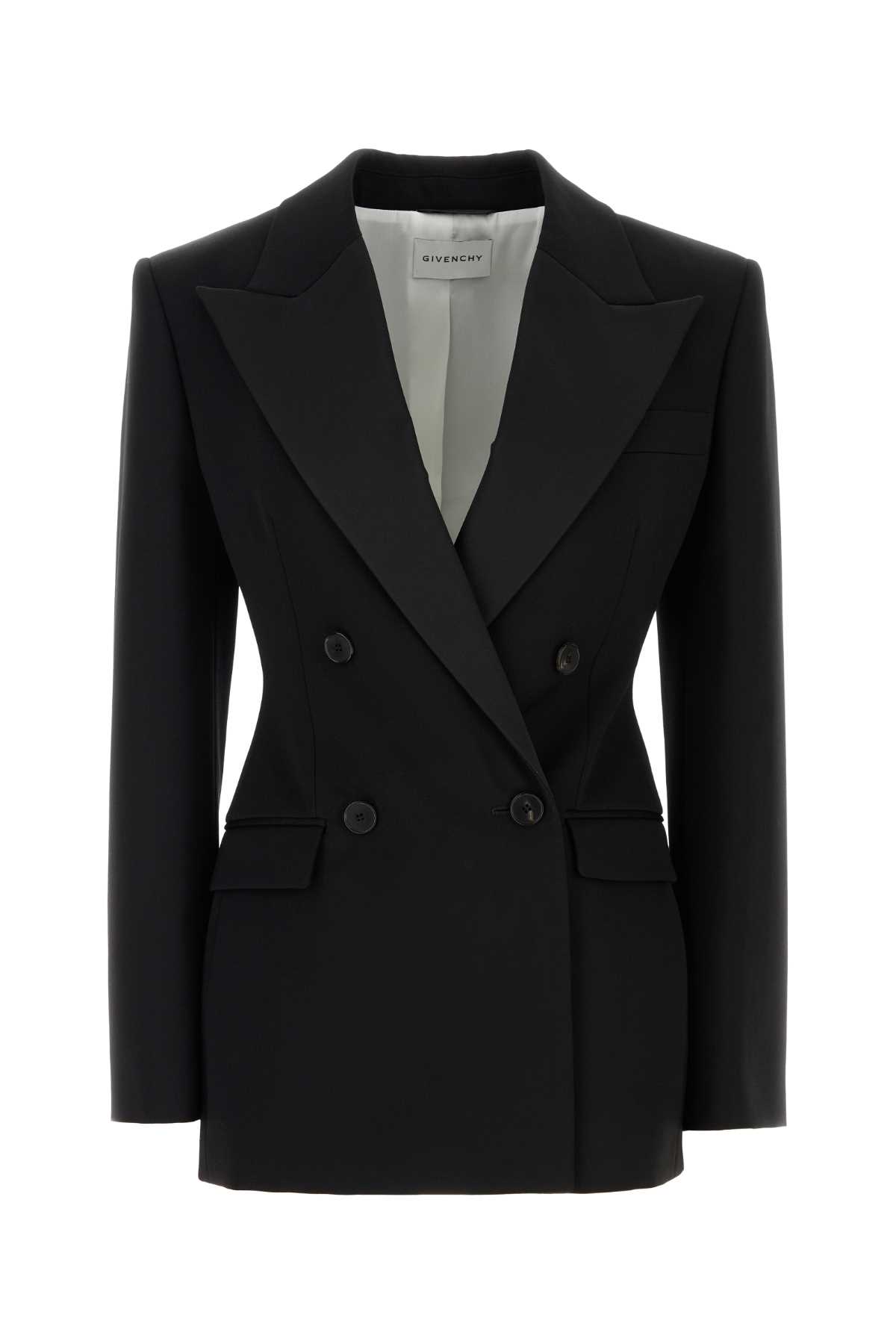 Givenchy Black Wool Blazer Giacche E Gilet – Women