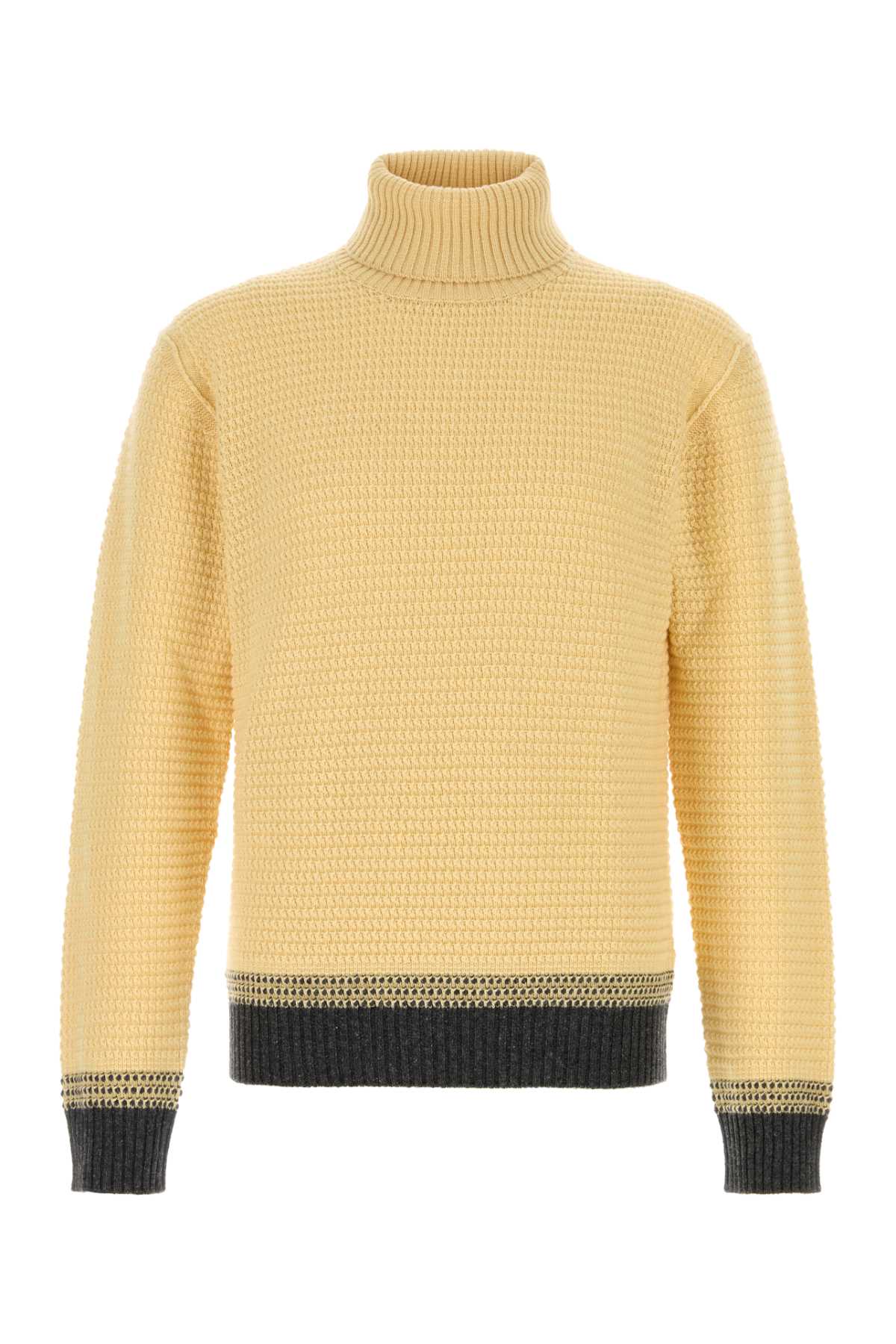 Zegna Yellow Cashmere Sweater 801 Exterior: Maglieria – Men