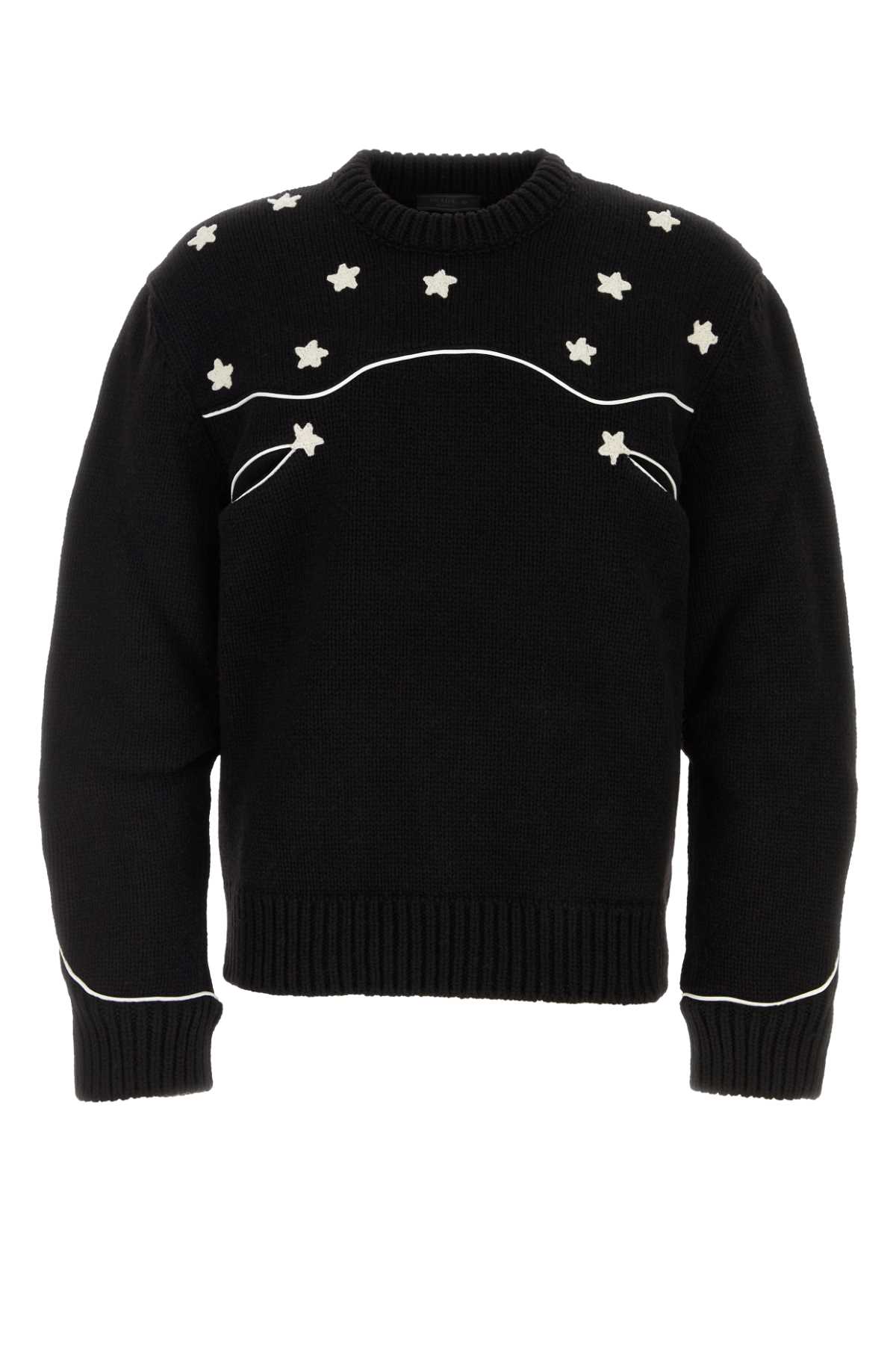 Prada Black Wool Sweater Nero Maglieria – Men