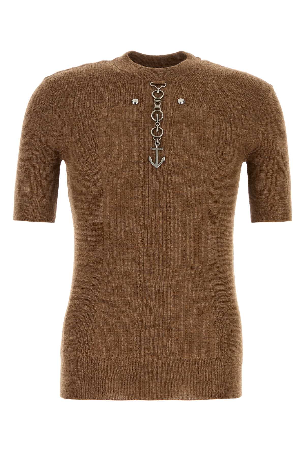 Prada Caramel Wool Sweater Ruggine Maglieria – Men