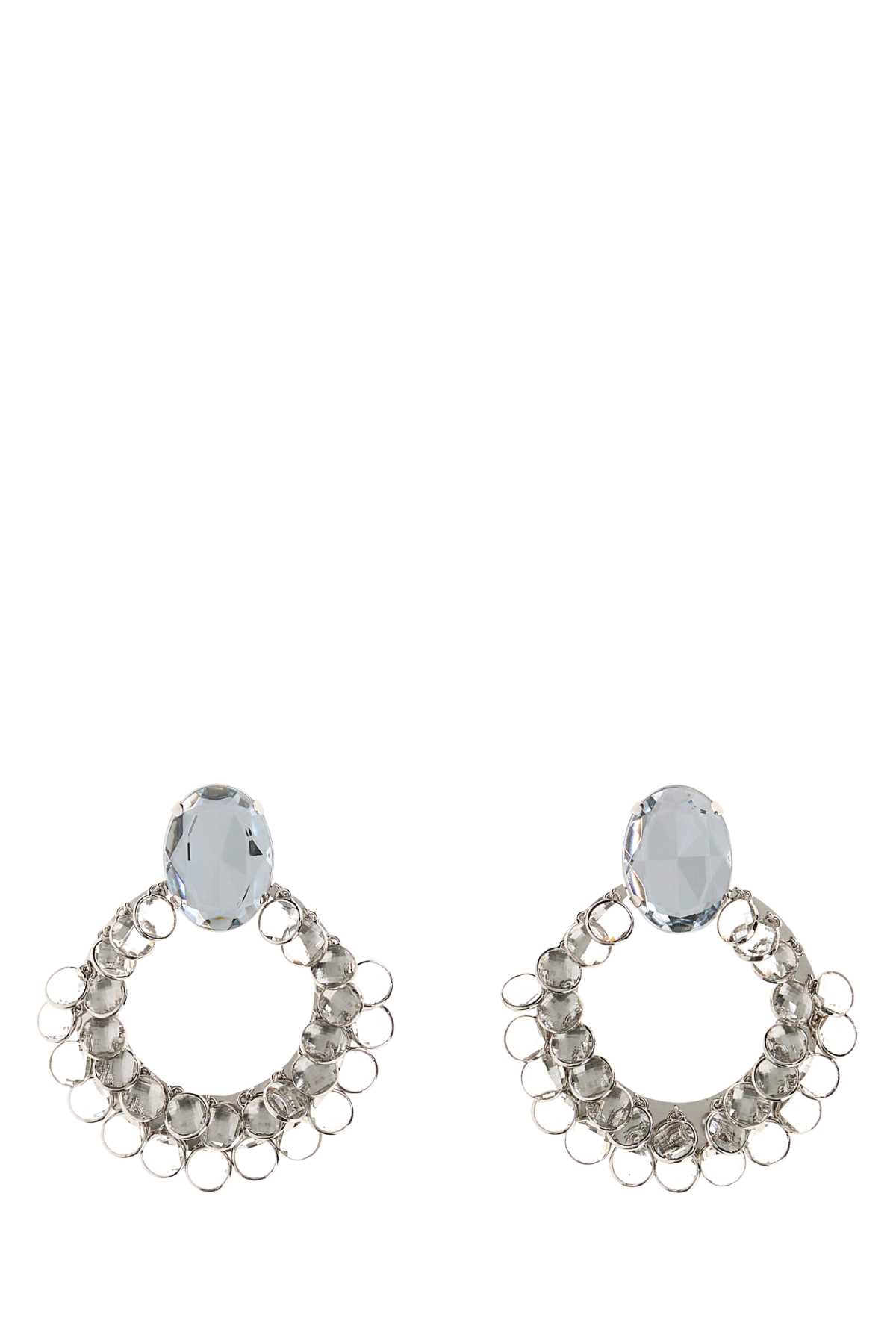 Givenchy Embellished Metal Broken Chandelier Earrings Anticsilvery Spille – Women