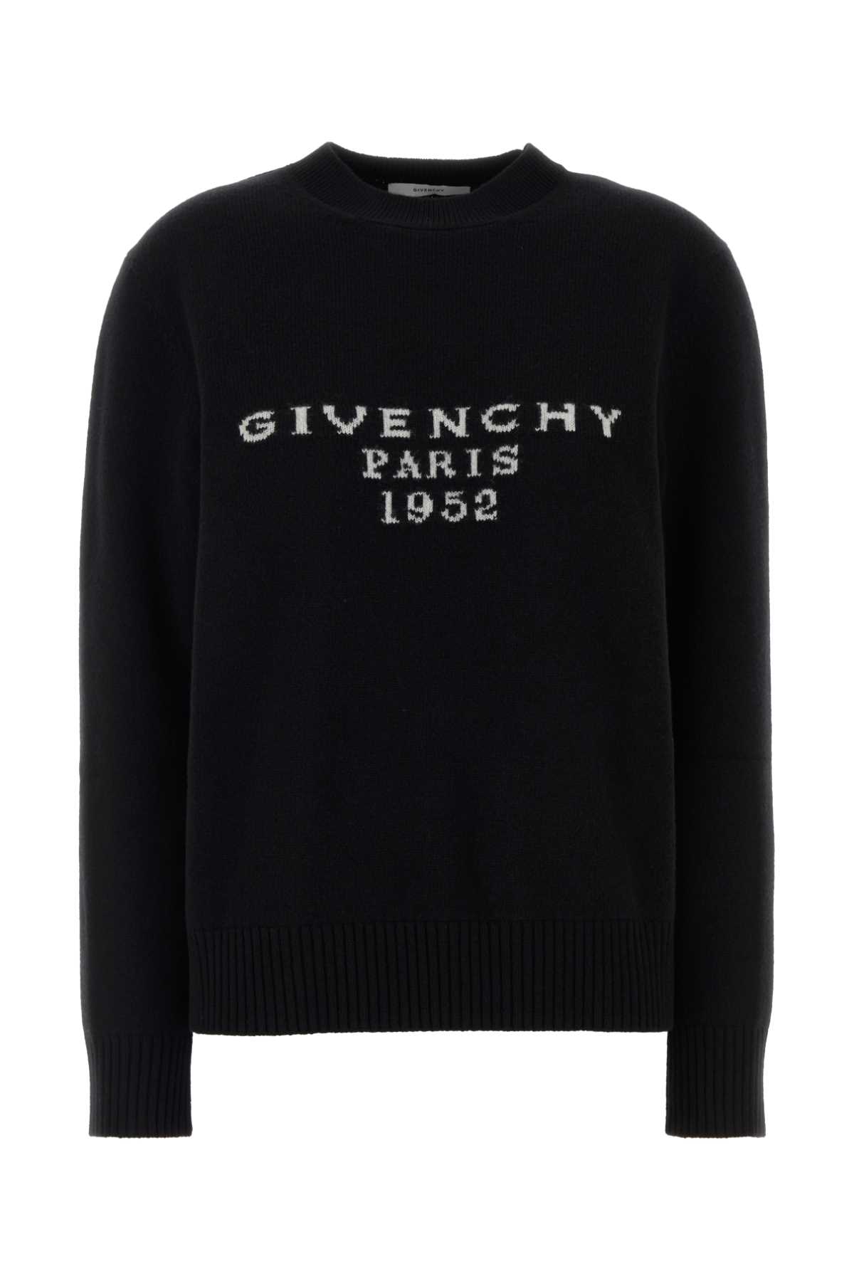 Givenchy Black Wool Blend Sweater Exterior: Cashmere Maglieria – Women
