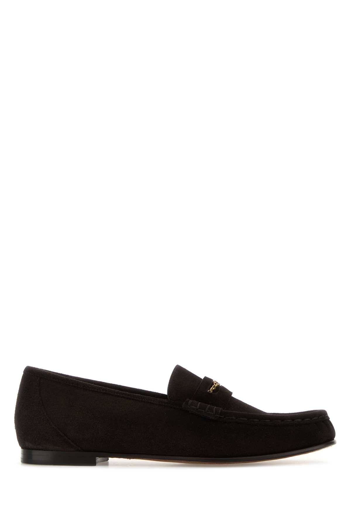 Chloé Dark Brown Suede Loafers Burntwood Mocassini – Women