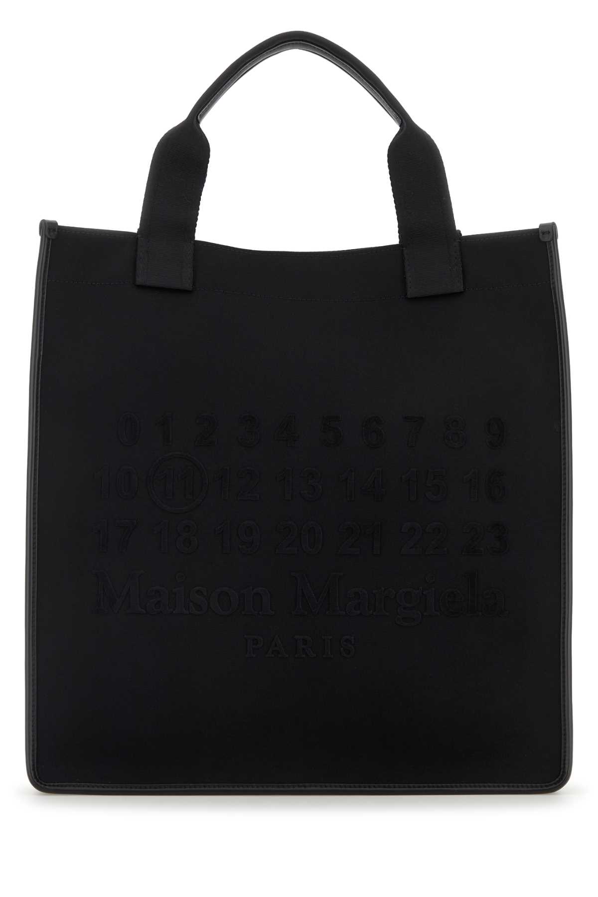 Maison Margiela Black Canvas Shopping Bag Blackblackblack Borse A Mano – Women