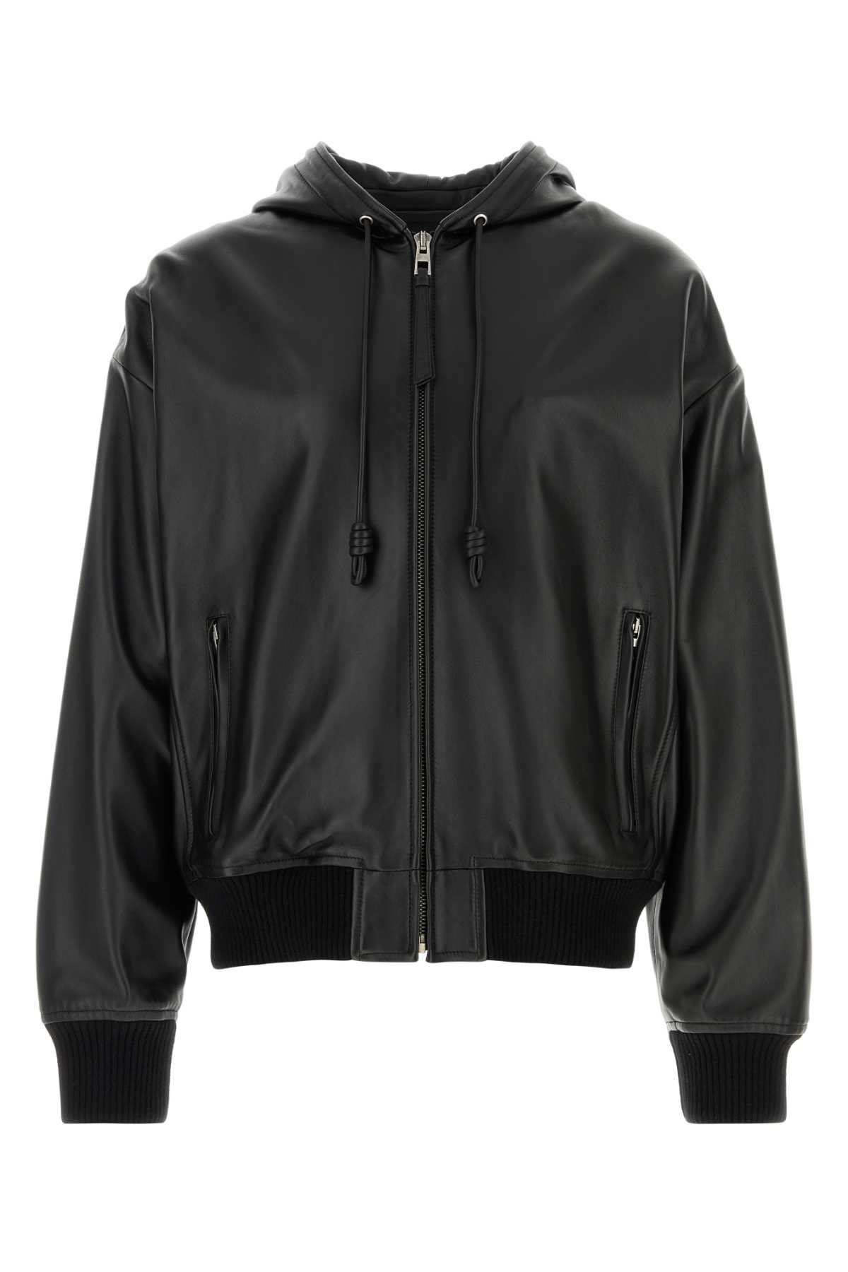 Loewe Black Denim Bomber Jacket Exterior: Lamb Lining: Cotton Giacche E Gilet – Men