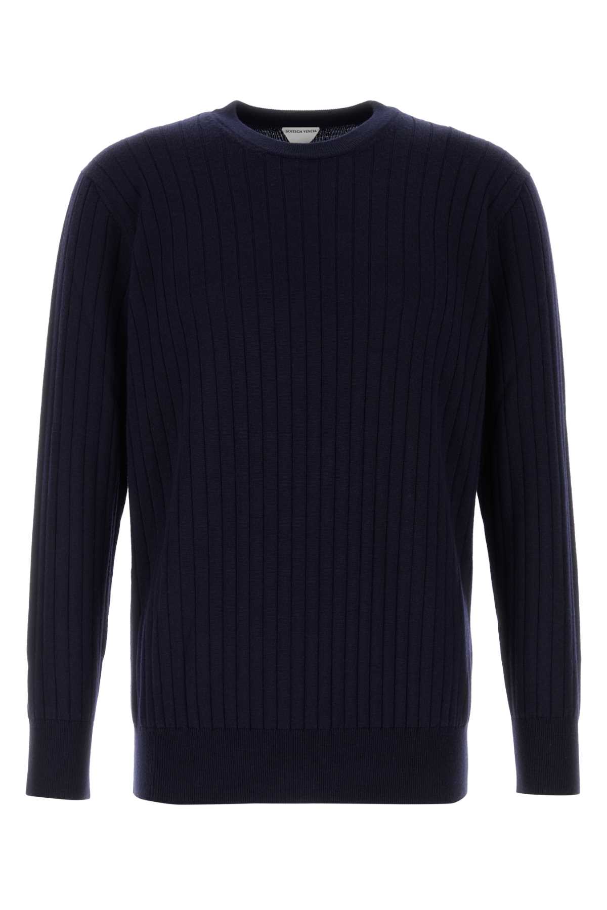 Bottega Veneta Dark Blue Wool Sweater Abyss Exterior: Maglieria – Men