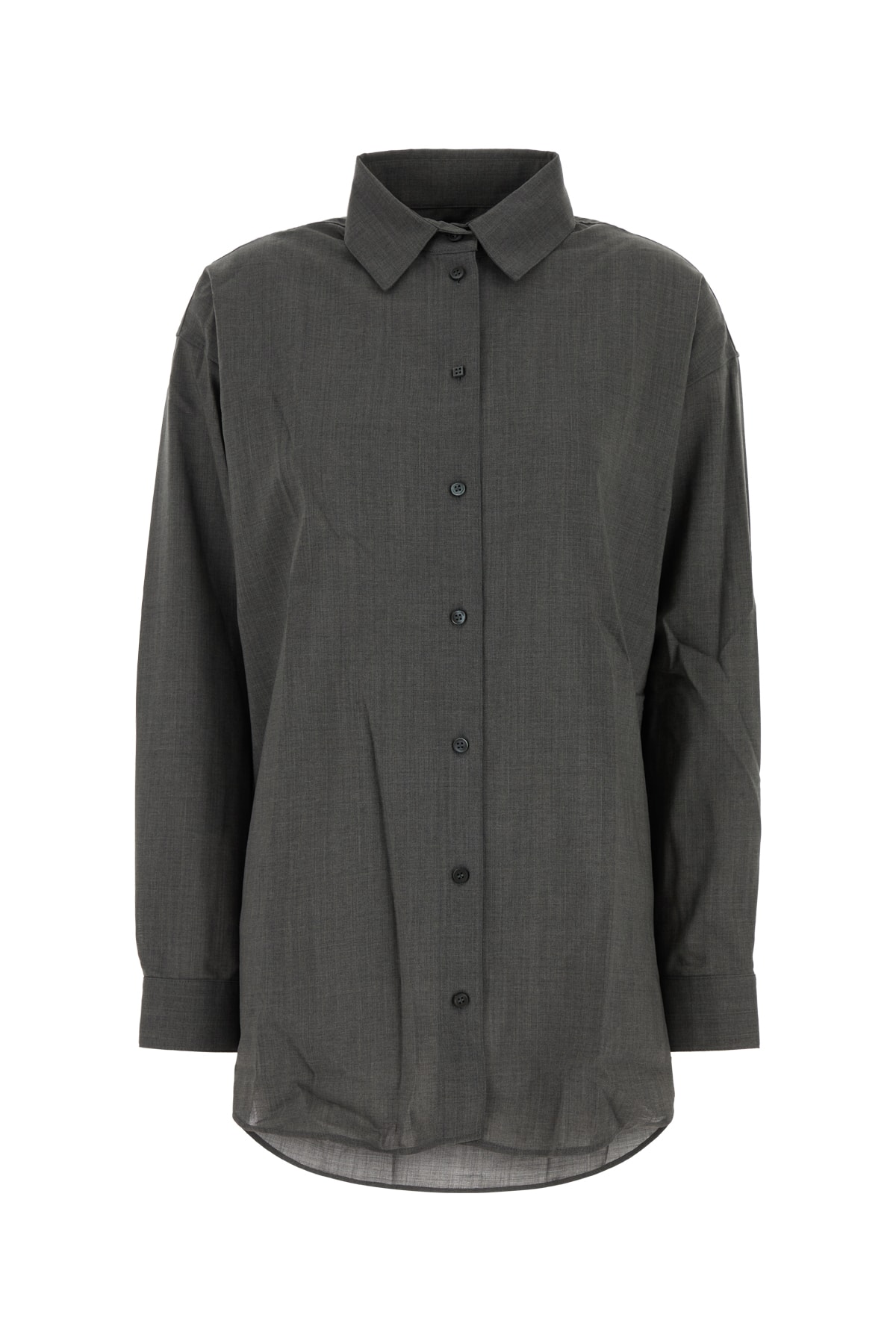 Jacquemus La Chemise Dhomme Grey Virgin Wool Elastane Camicie – Women