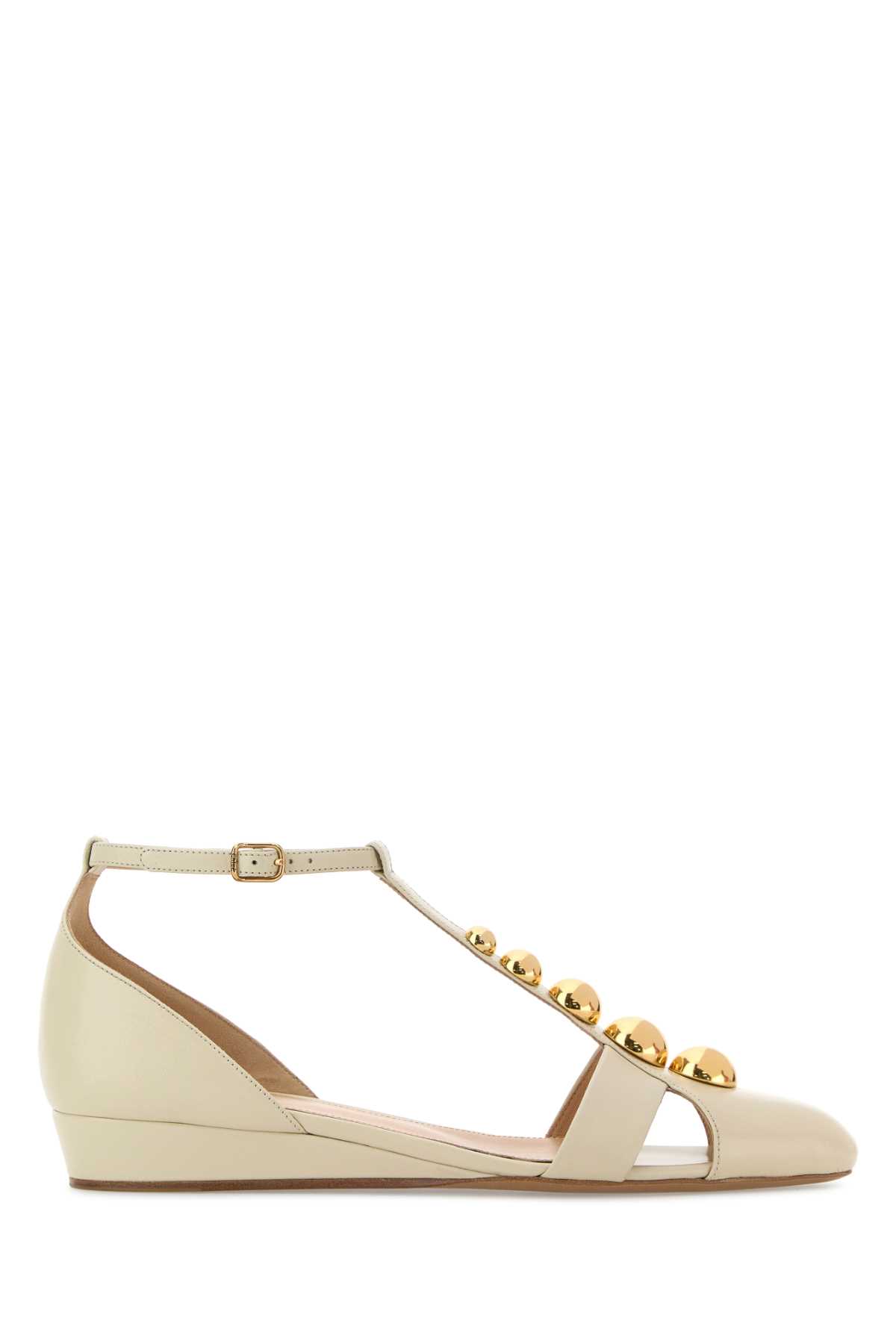 Chloé Cream Leather Cleia Ballerinas Ballerine – Women