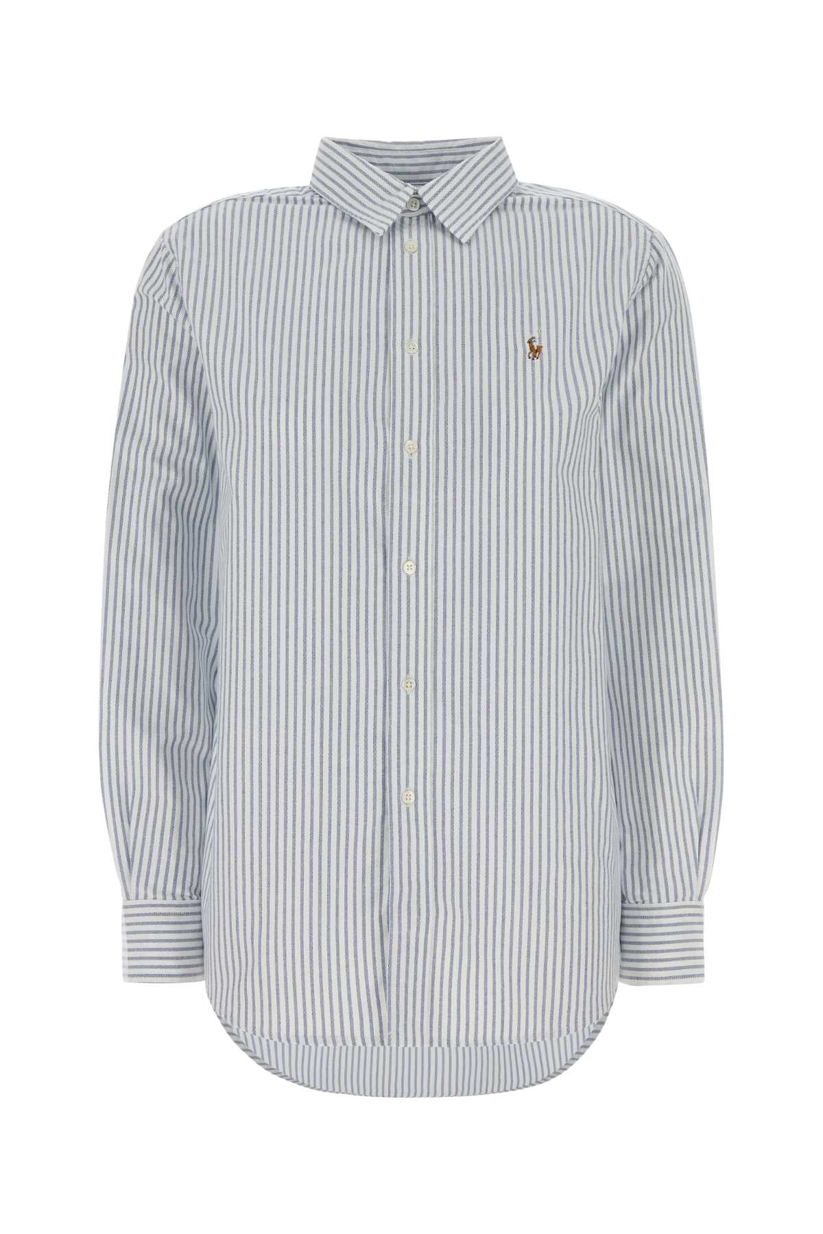 Polo Ralph Lauren Embroidered Oxford Shirt 001 Exterior: Cotton Camicie – Women