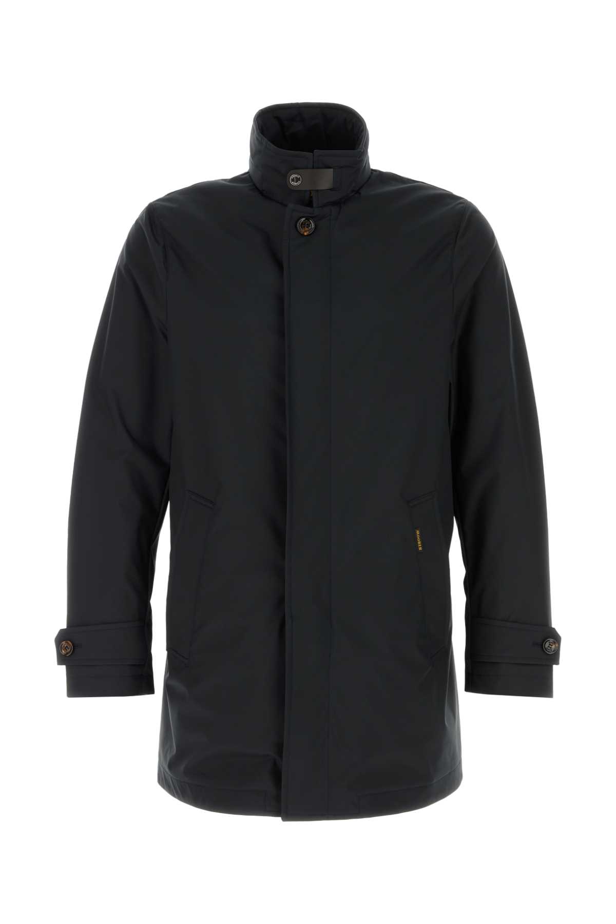 Moorer Black Polyester Blend Duca Jacket Darkblu Giubbini - Men