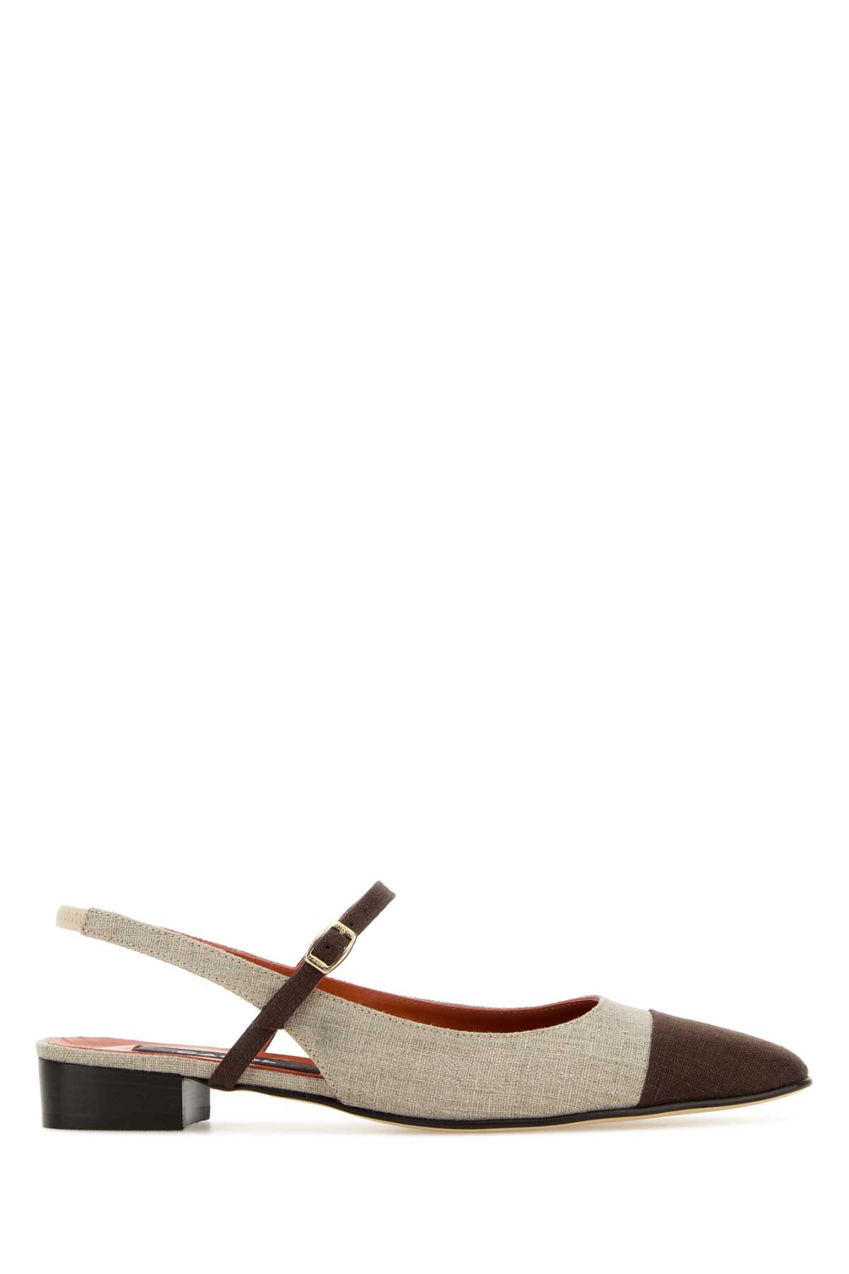 Carel Paris Two-Tone Canvas Oceano Ballerinas Beigebrown Ballerine – Women