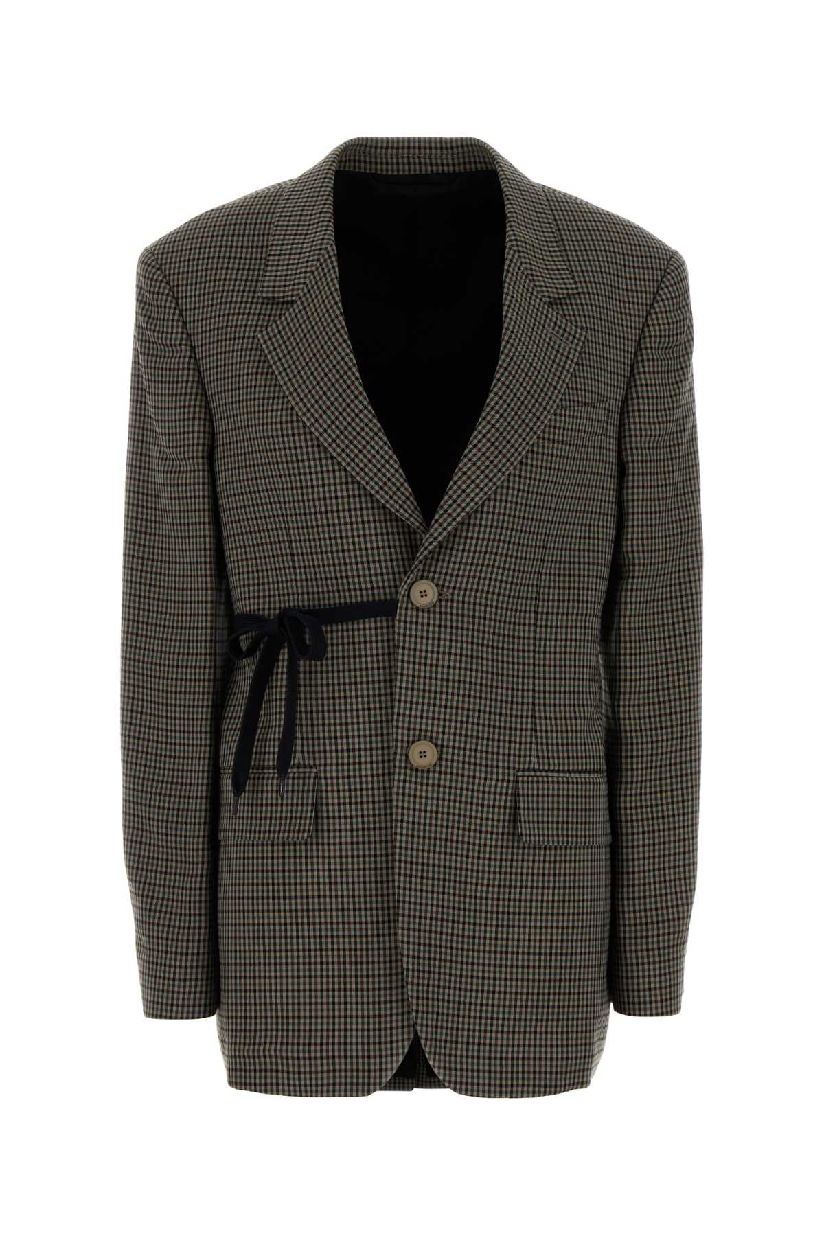 Balenciaga Embroidered Lyocell Blazer Khaki/brown T F Cupro Fp Cotton Giacche E Gilet – Women